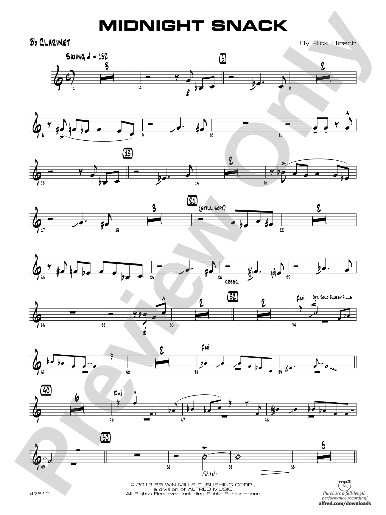 Midnight Snack: 1st B-flat Clarinet