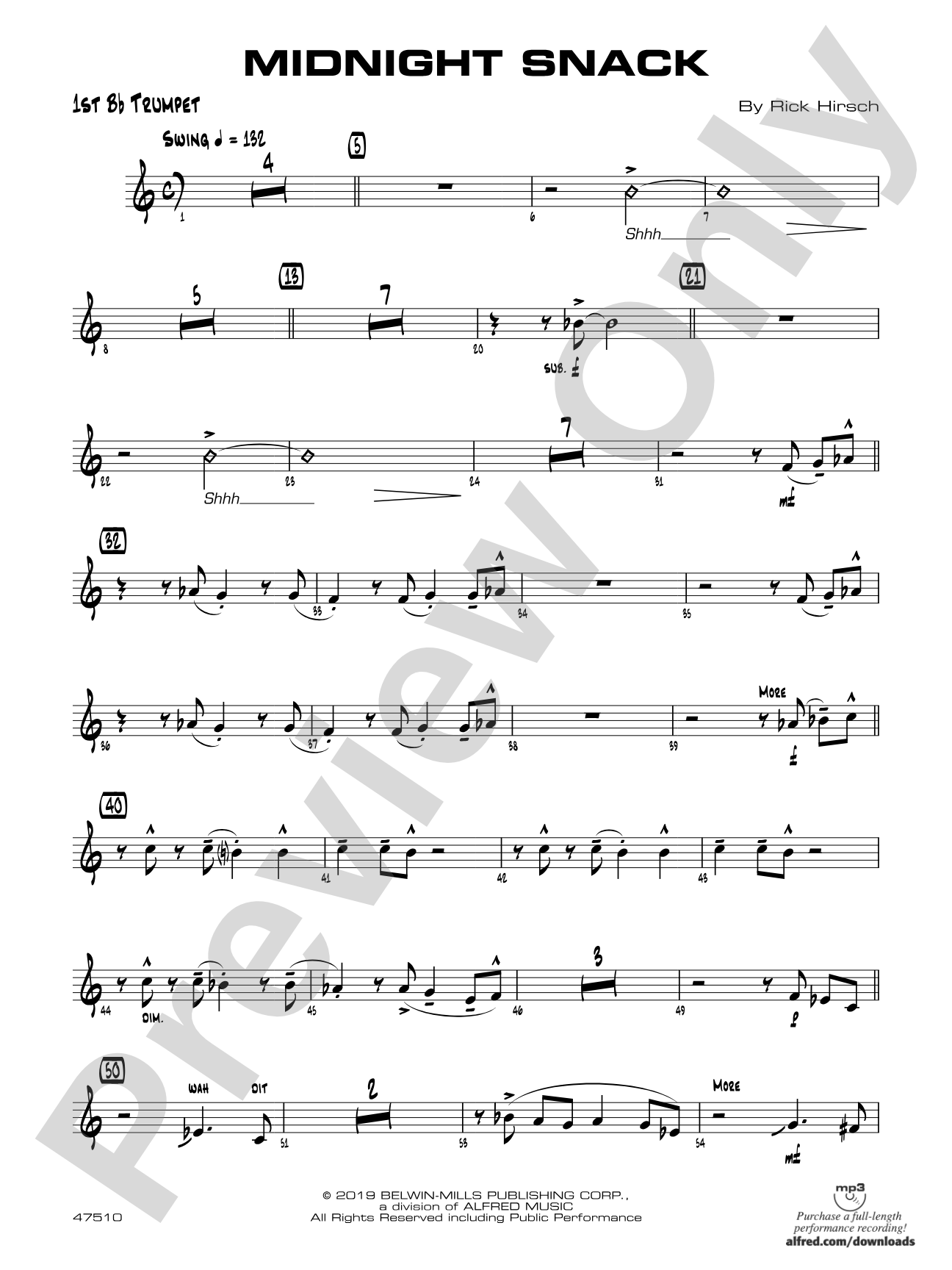 Midnight Snack: 1st B-flat Trumpet