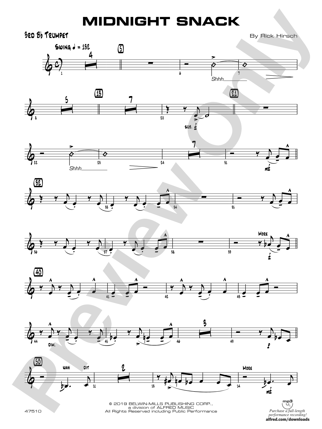 Midnight Snack: 3rd B-flat Trumpet