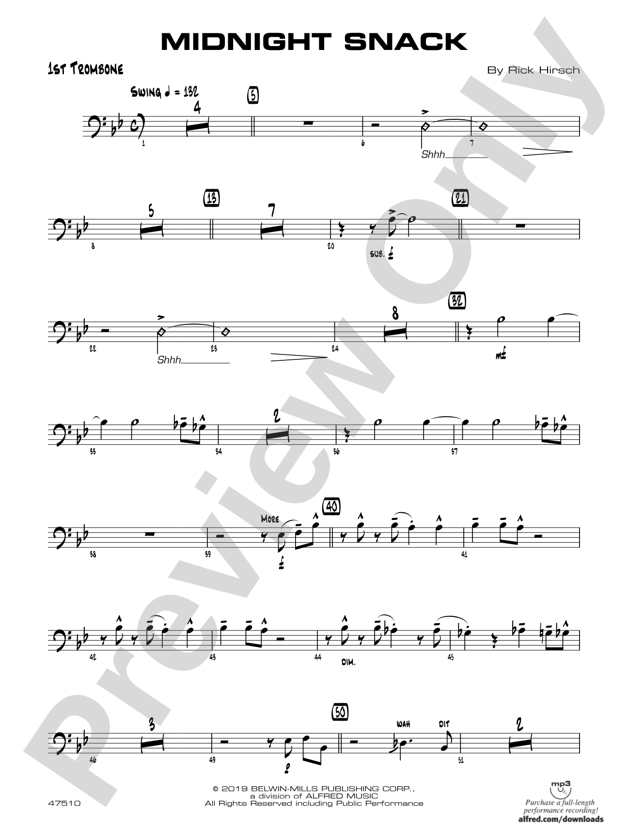 Midnight Snack: 1st Trombone