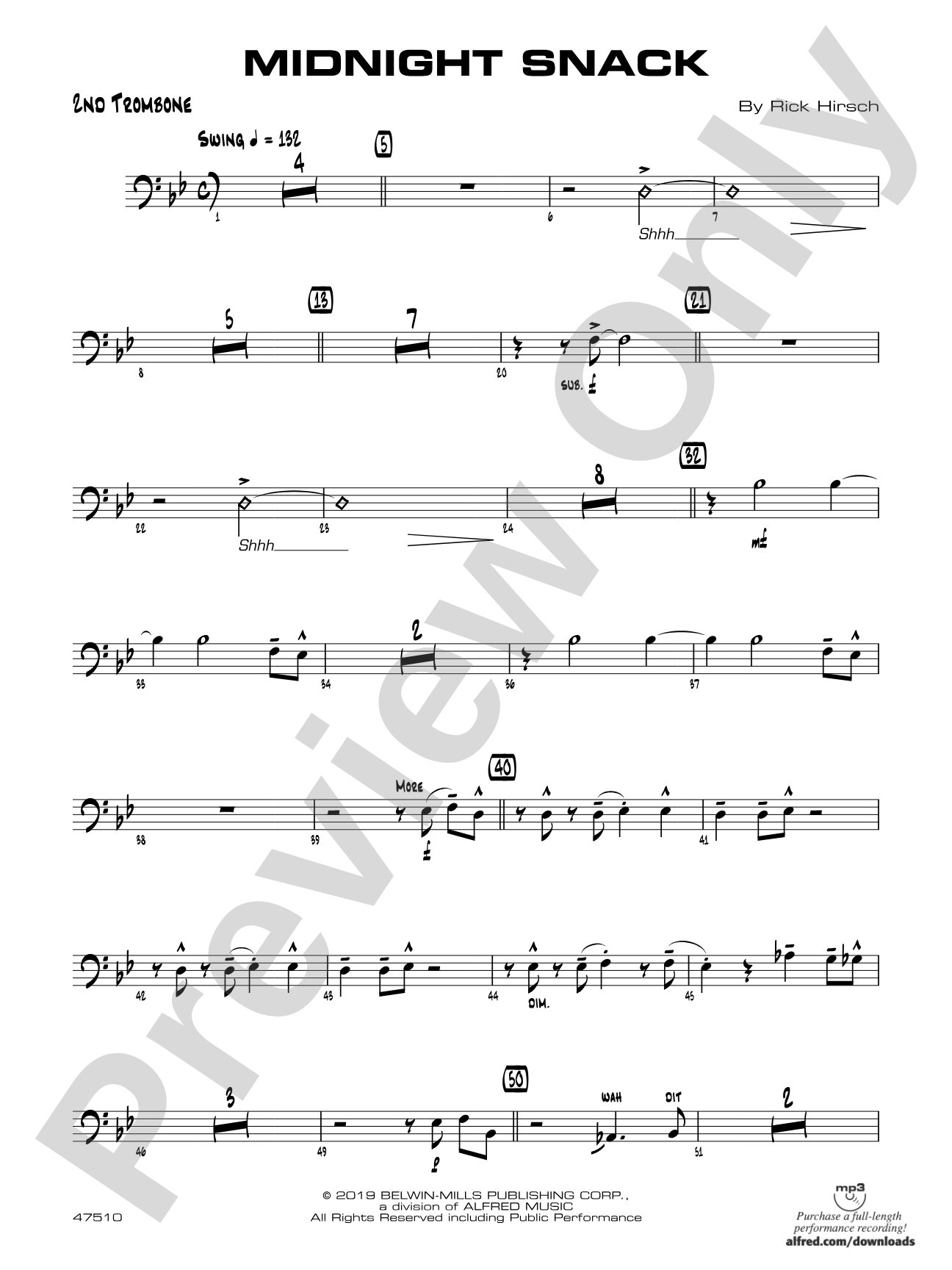 Midnight Snack: 2nd Trombone