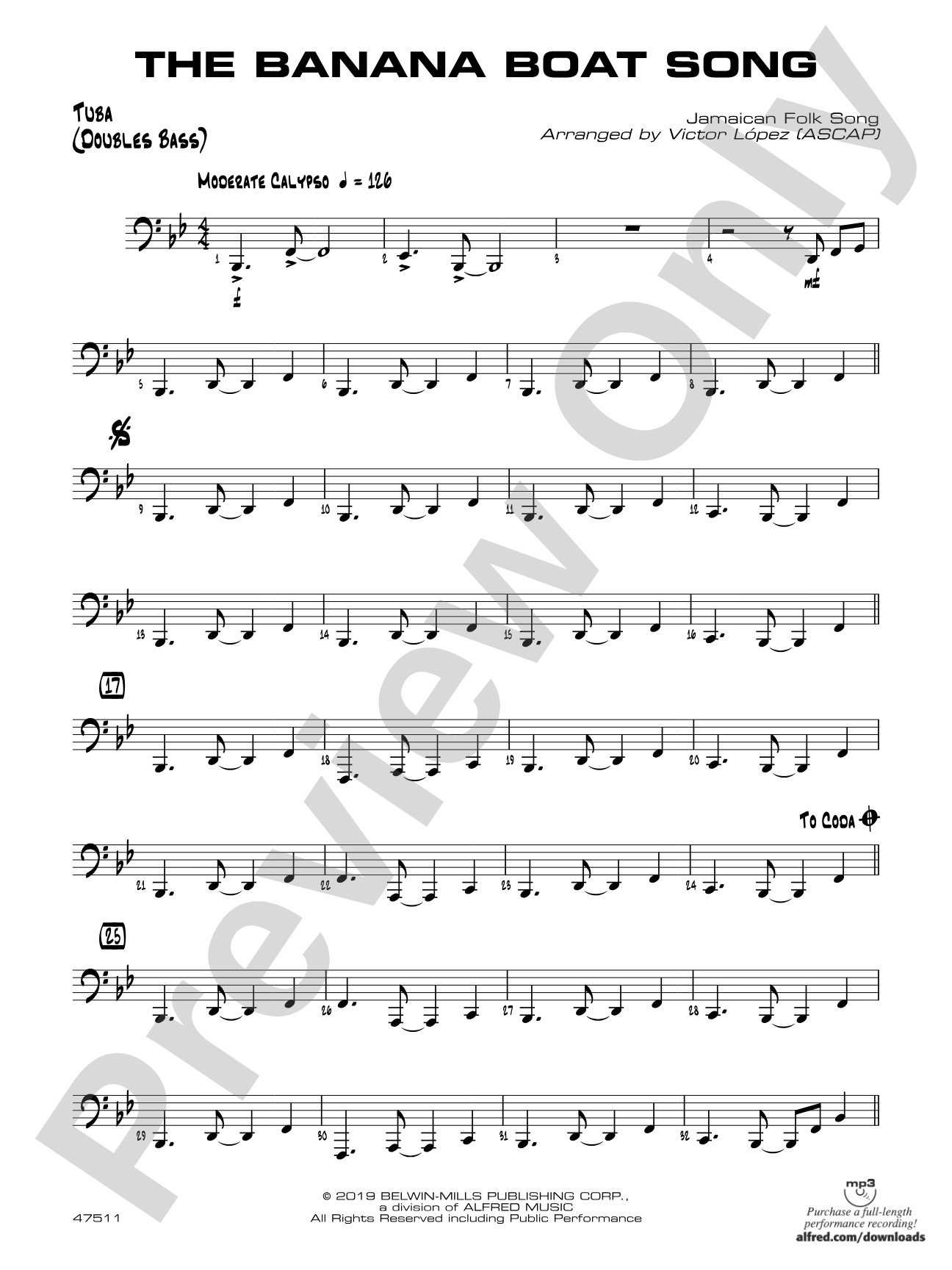 The Banana Boat Song: Tuba