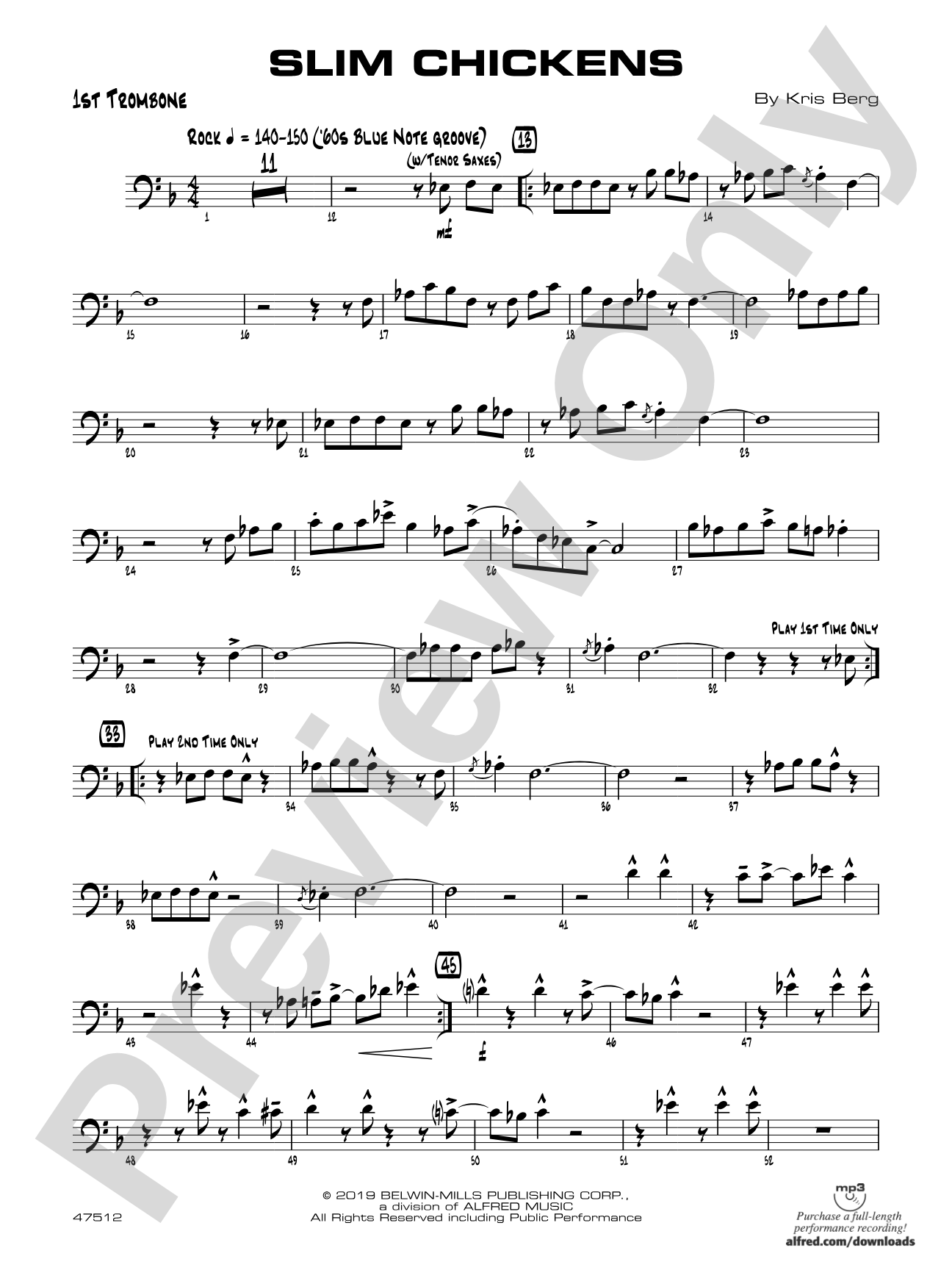 Slim Chickens: 1st Trombone
