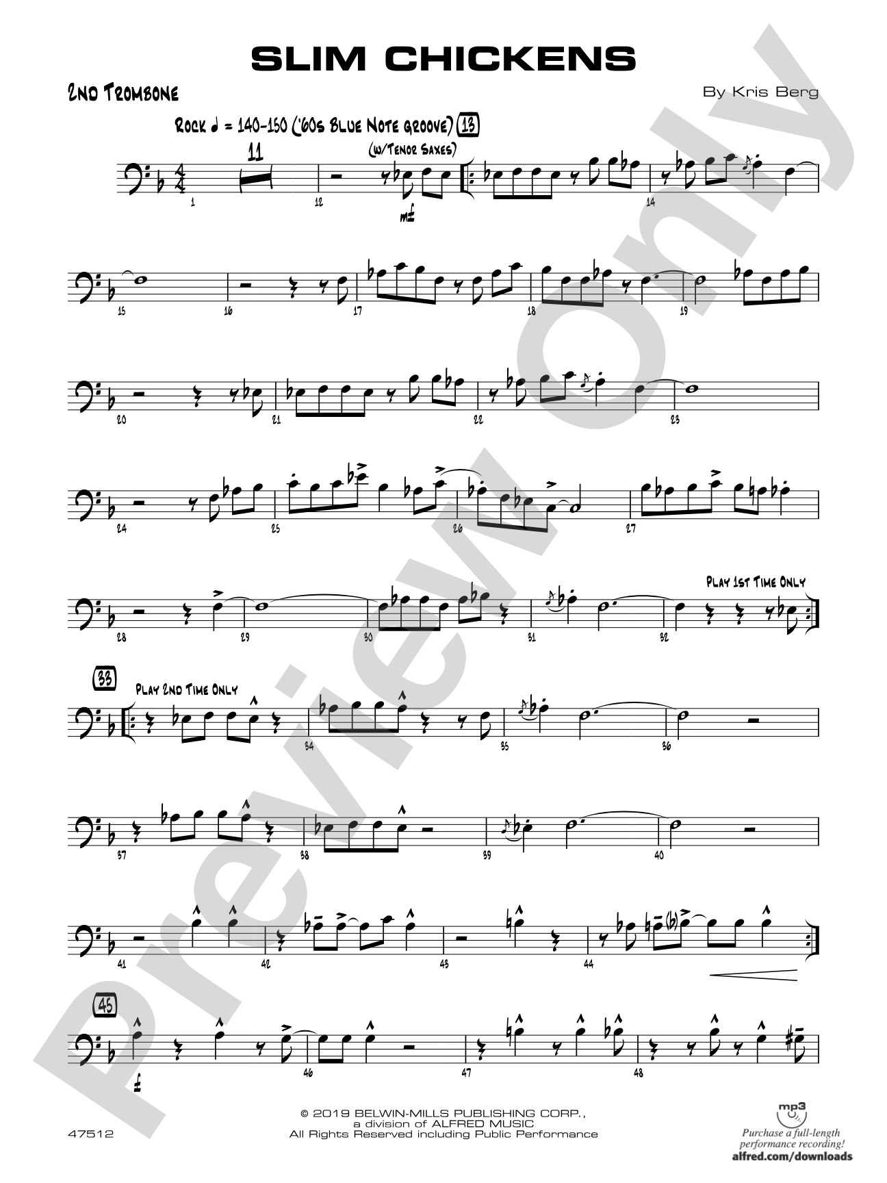 Slim Chickens: 2nd Trombone