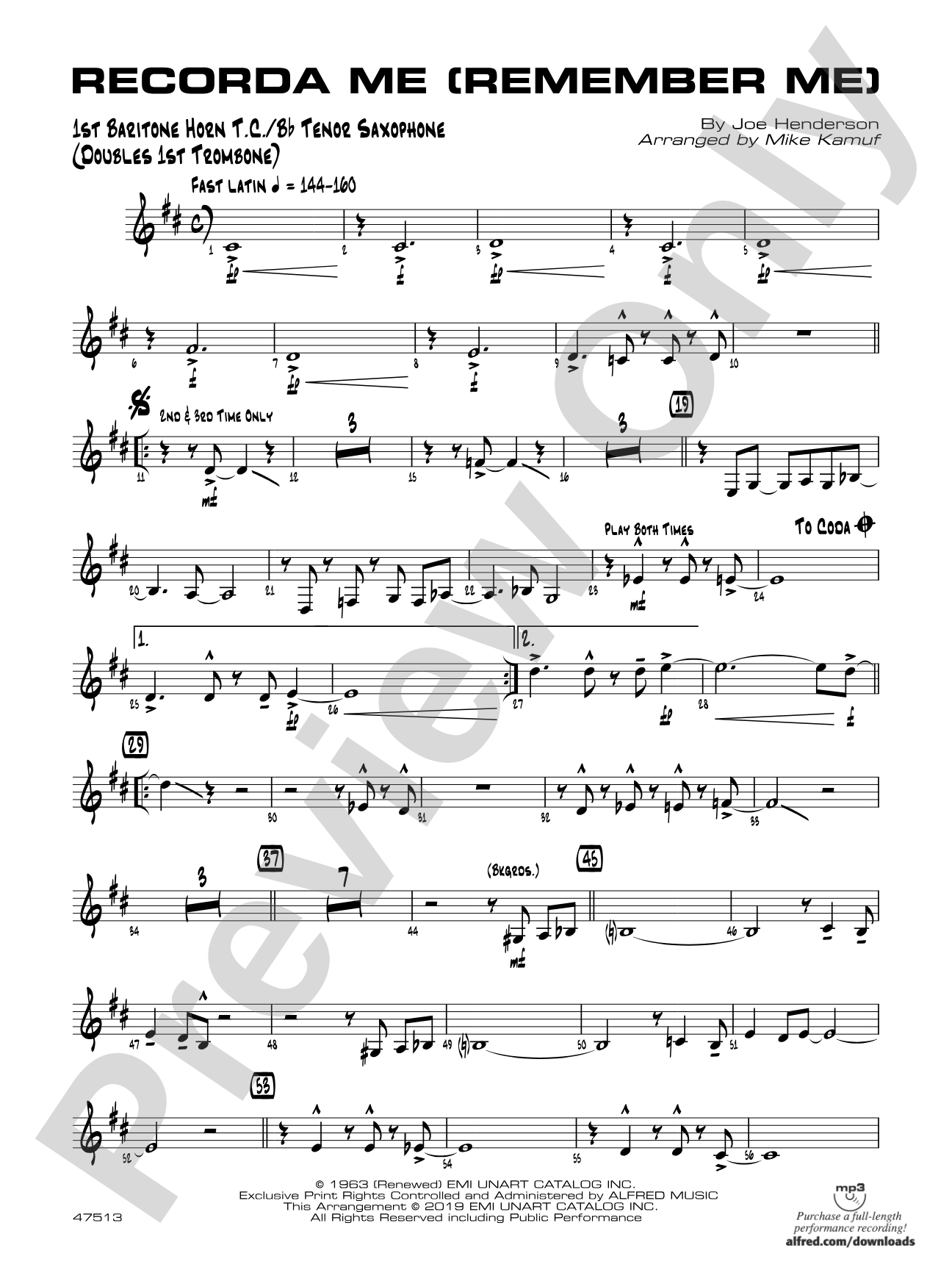 Recorda Me: Baritone T.C.
