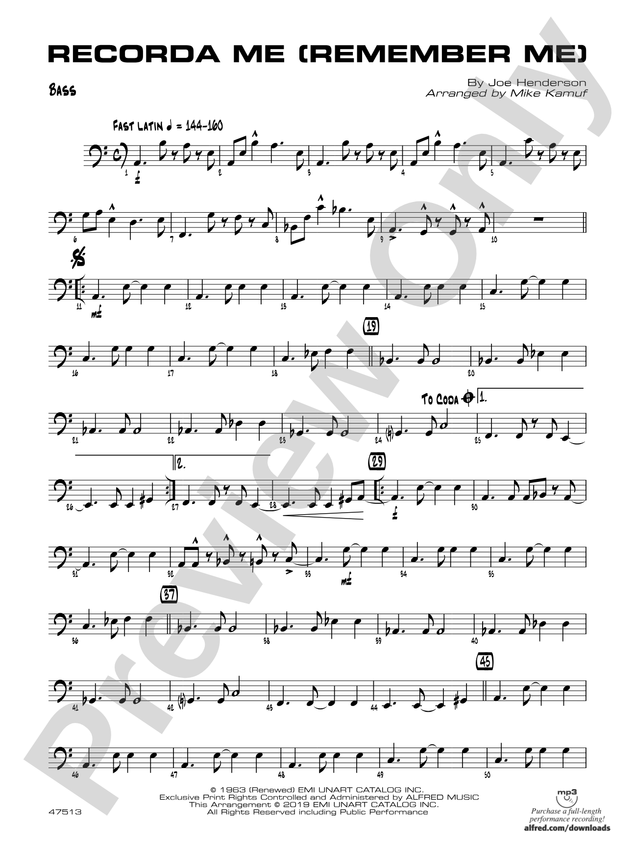 Recorda Me: String Bass