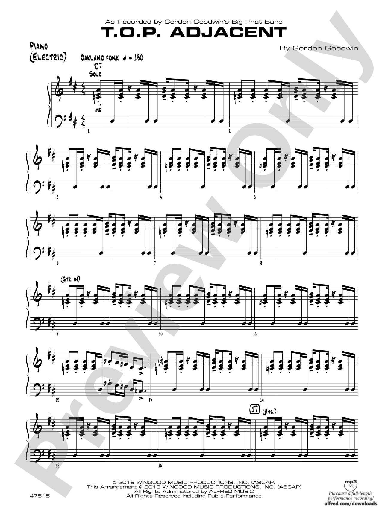 T.O.P. Adjacent: Piano Accompaniment