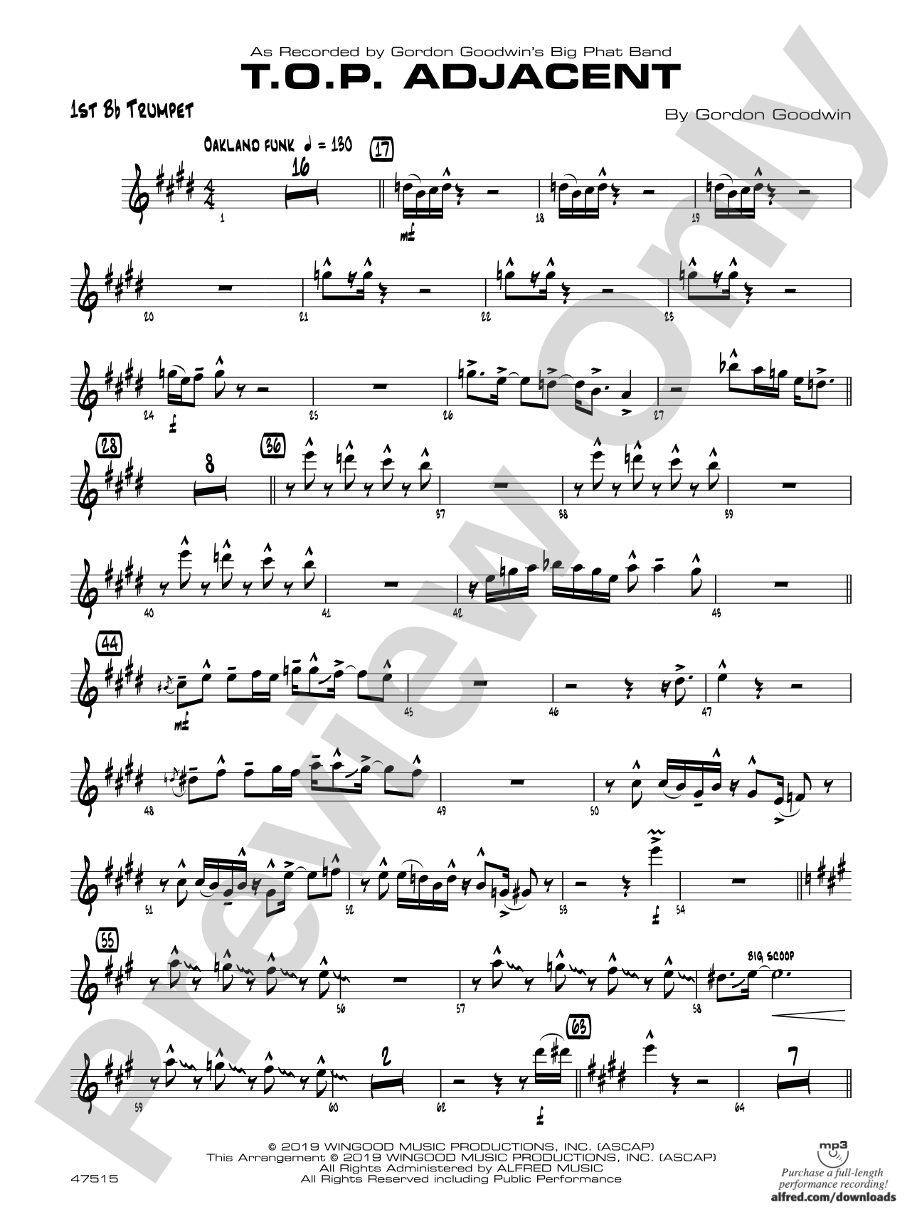 T.O.P. Adjacent: 1st B-flat Trumpet