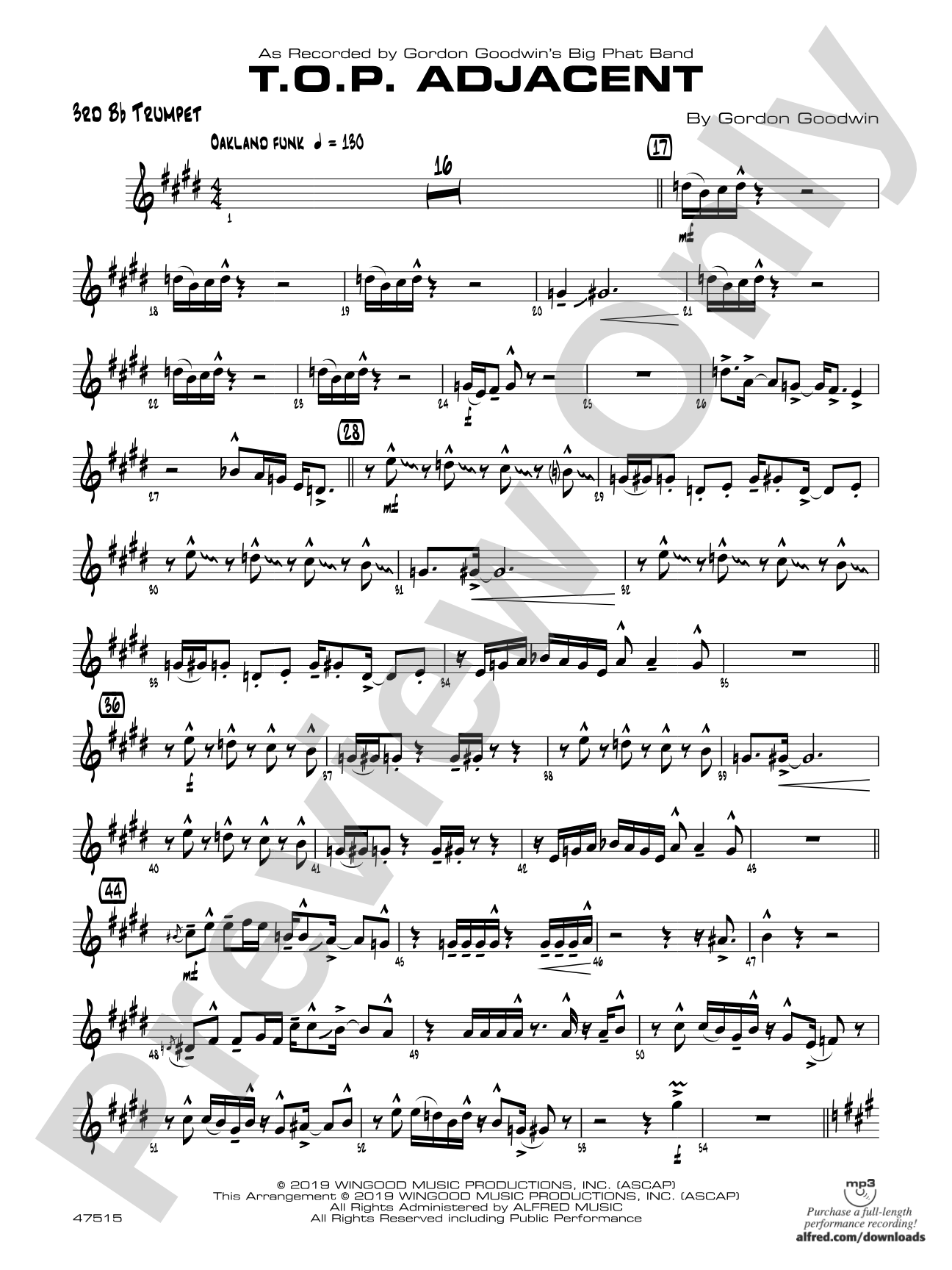 T.O.P. Adjacent: 3rd B-flat Trumpet