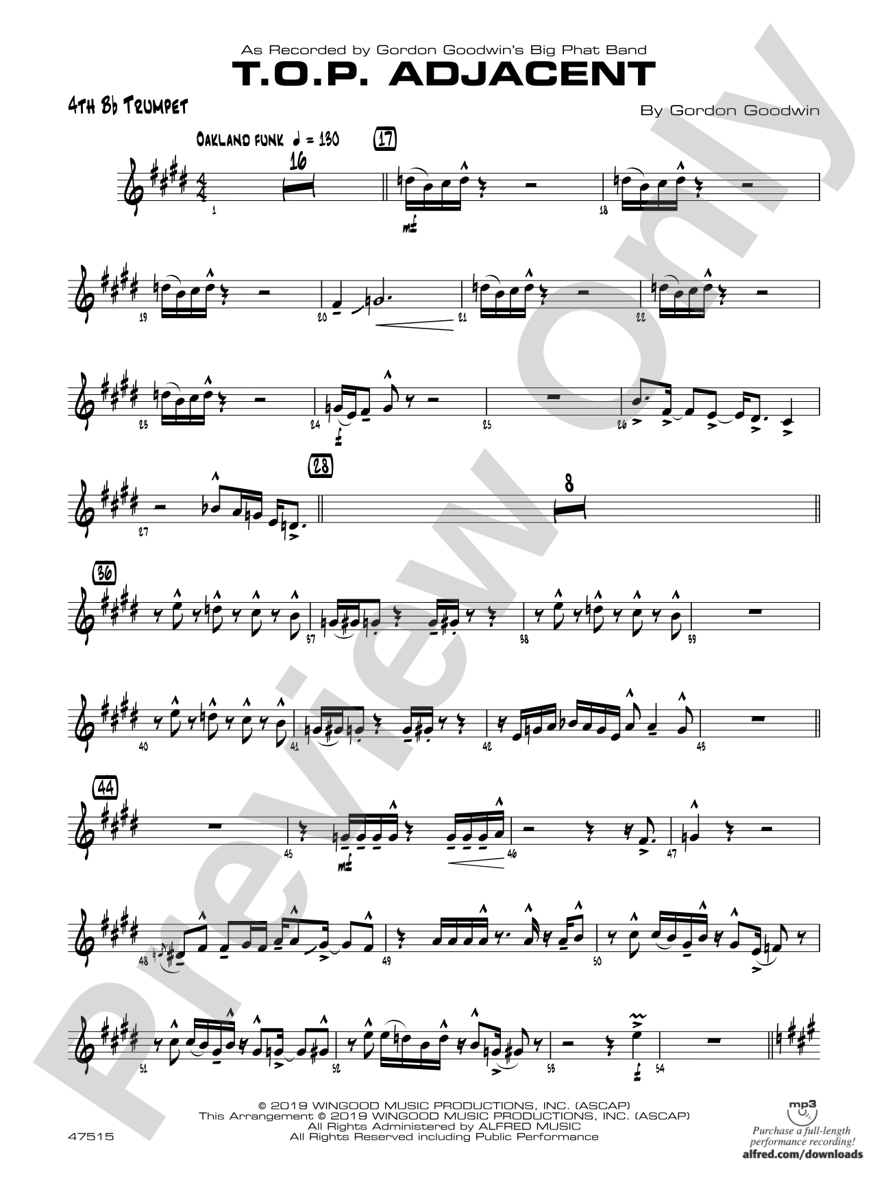 T.O.P. Adjacent: 4th B-flat Trumpet
