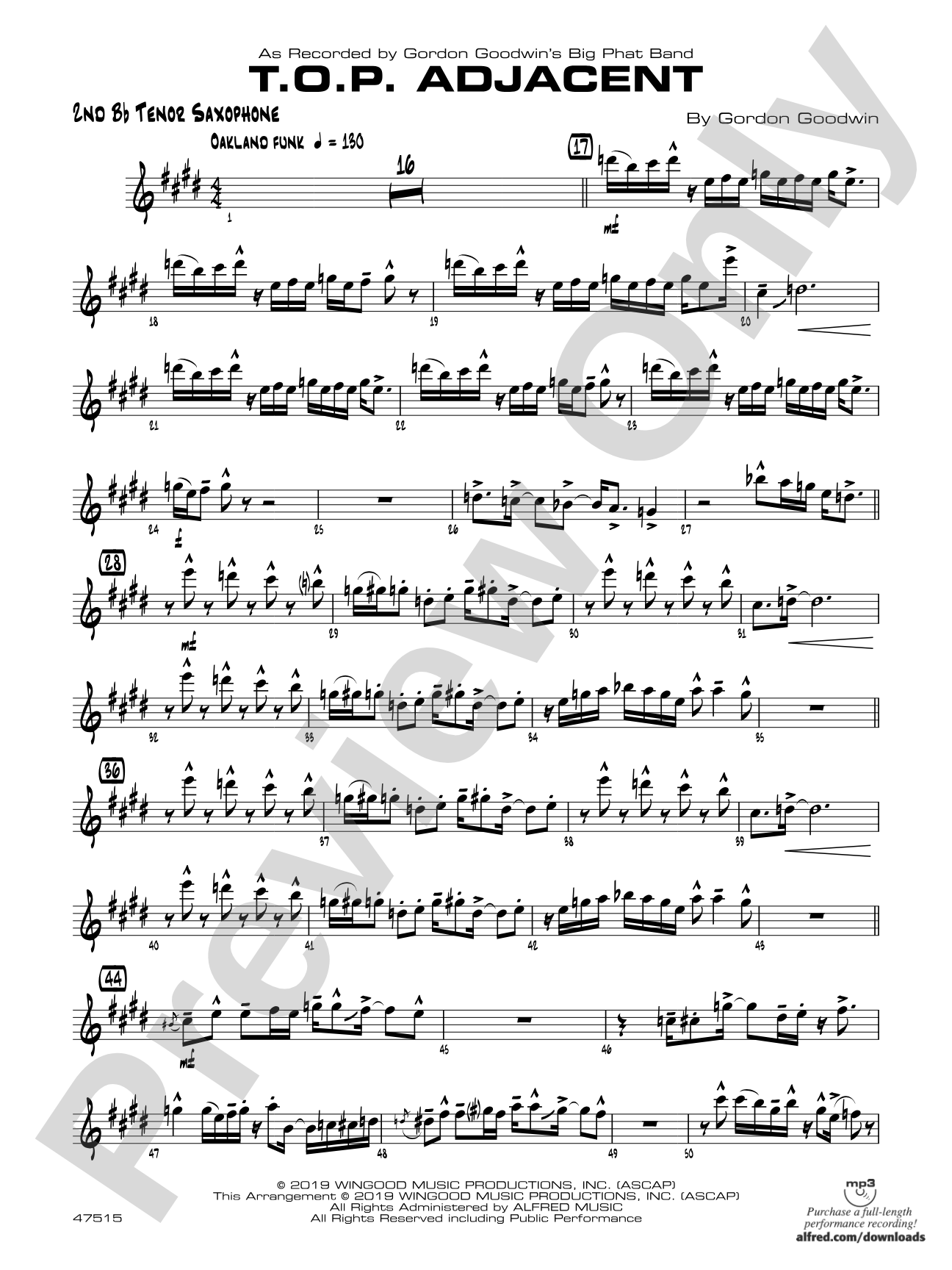 T.O.P. Adjacent: 2nd B-flat Tenor Saxophone
