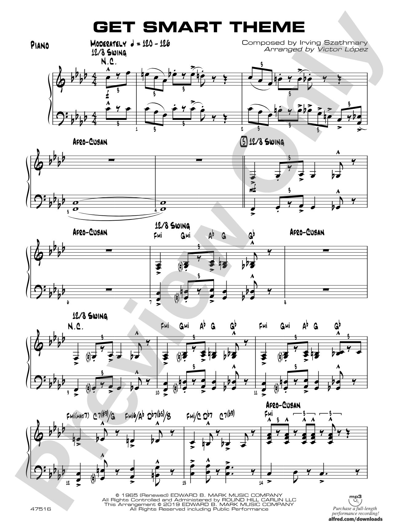 Get Smart Theme: Piano Accompaniment