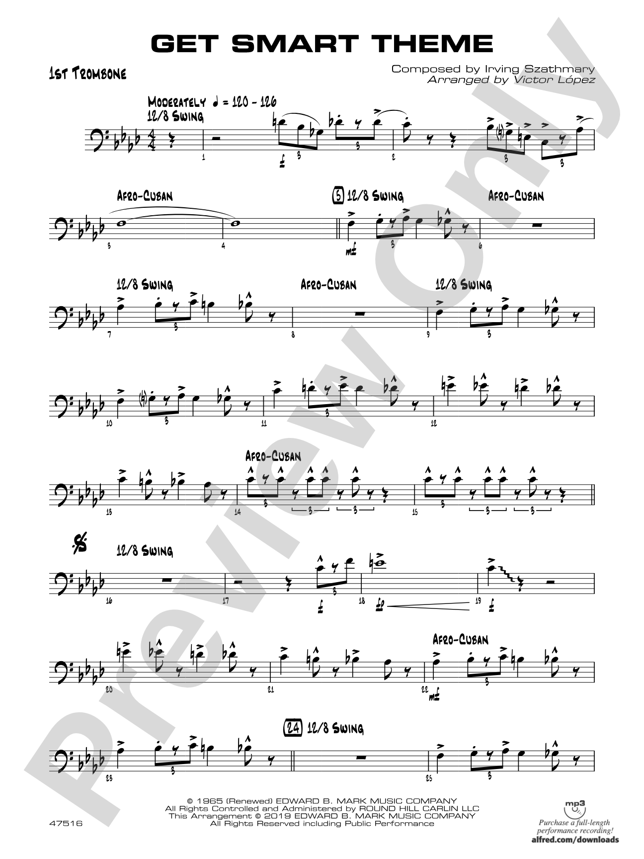 Get Smart Theme: 1st Trombone