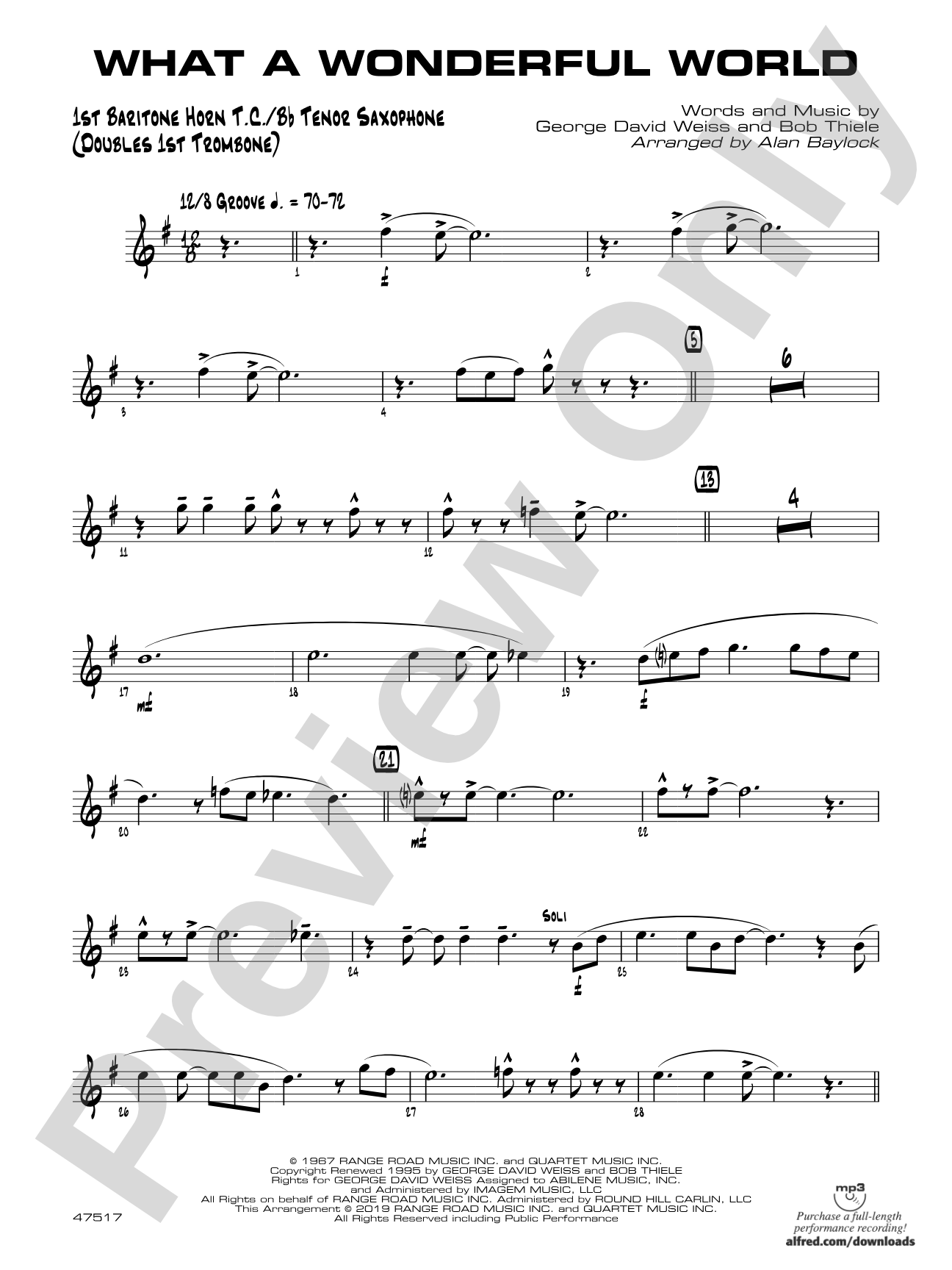 What a Wonderful World: Baritone T.C.