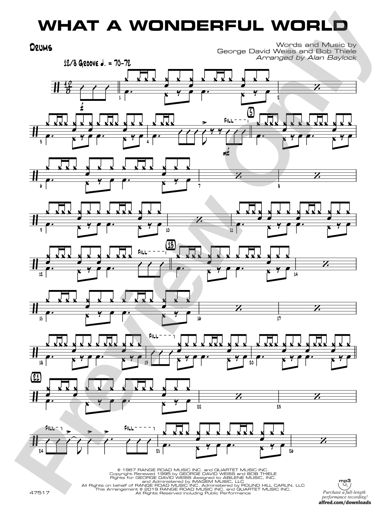 What a Wonderful World: Drums