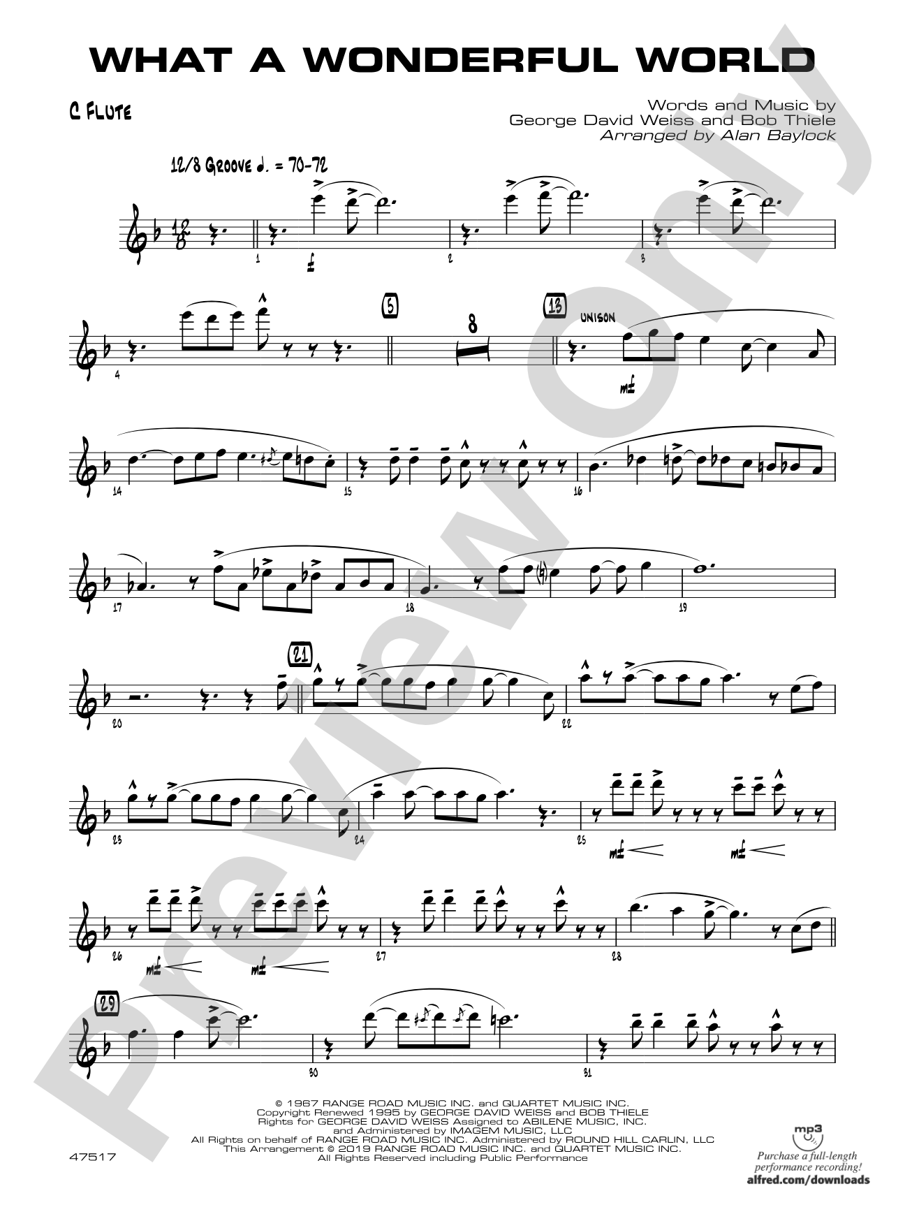 What a Wonderful World: Flute