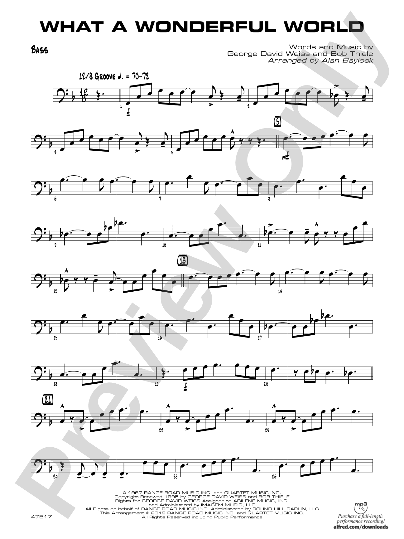 What a Wonderful World: String Bass