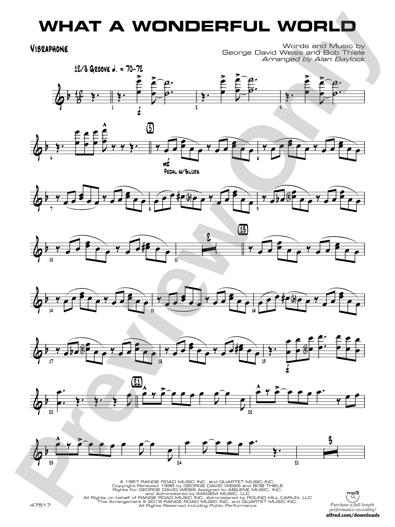 What a Wonderful World: Vibraphone