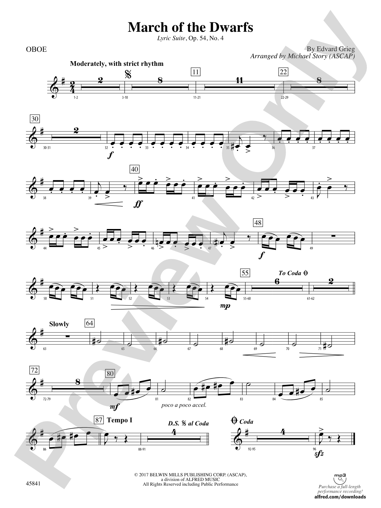 March of the Dwarfs: Oboe