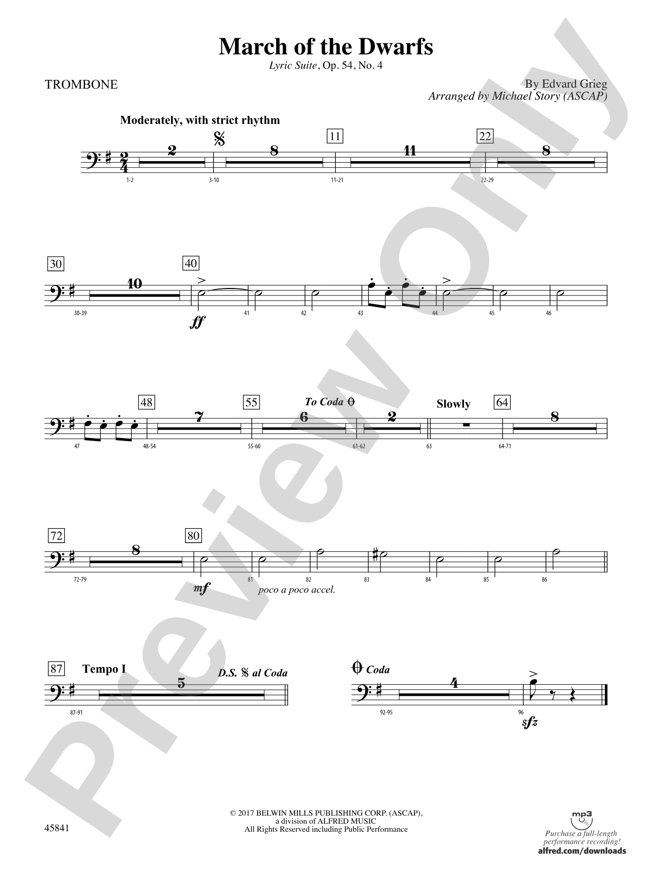 March of the Dwarfs: 1st Trombone