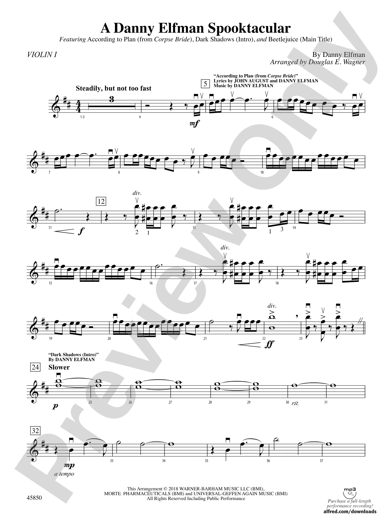 A Danny Elfman Spooktacular: 1st Violin