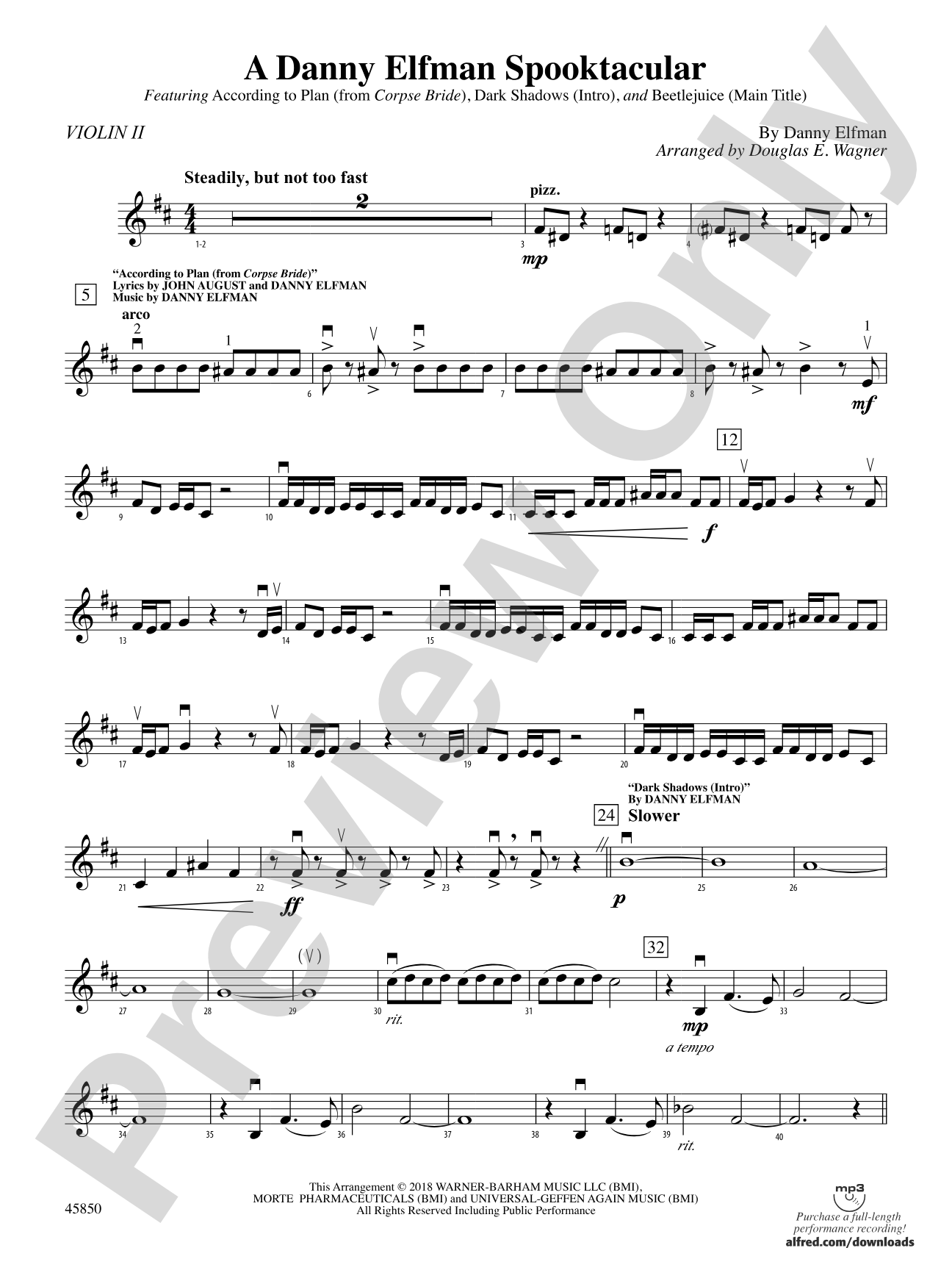 A Danny Elfman Spooktacular: 2nd Violin