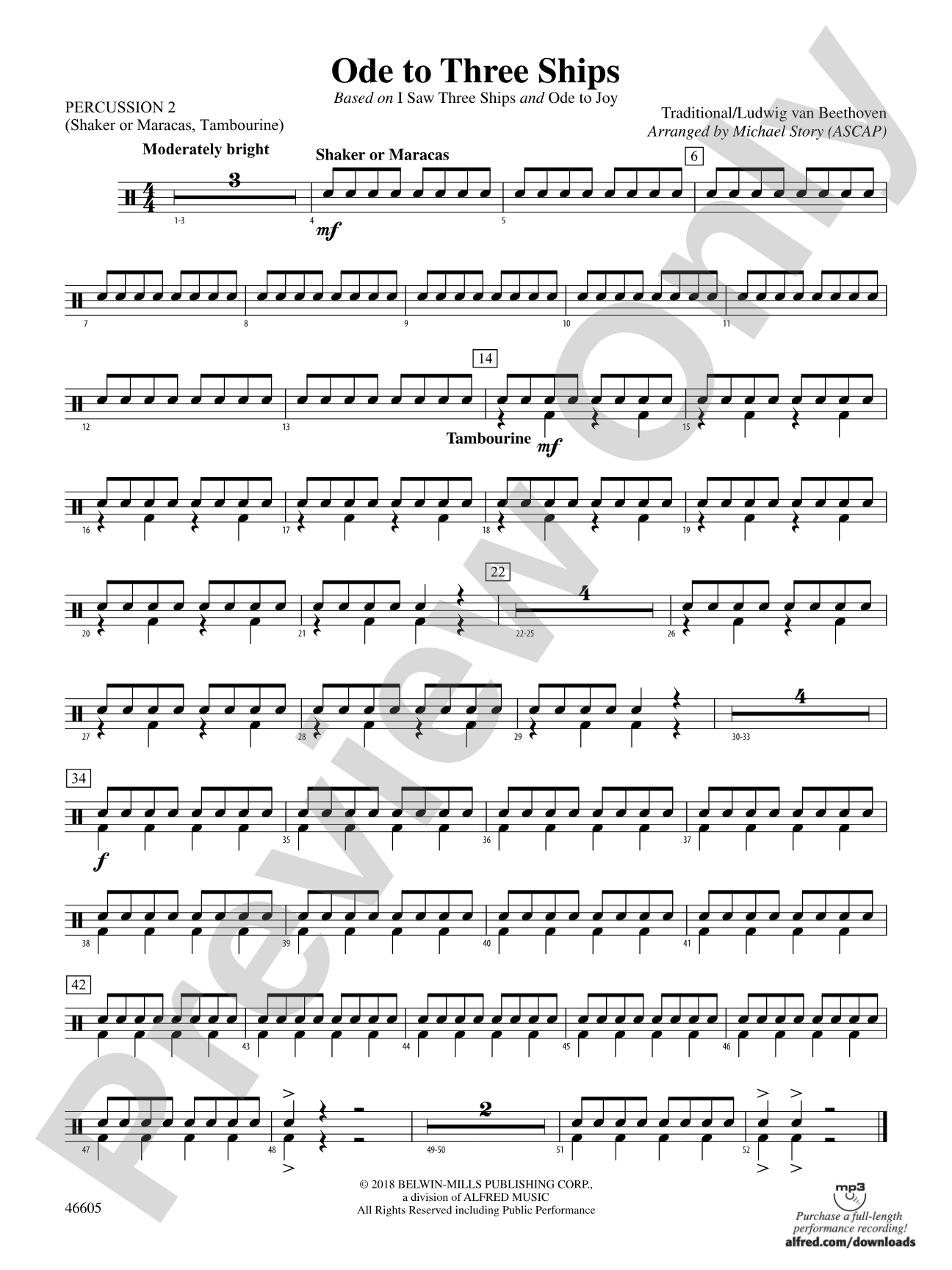 Ode to Three Ships: 2nd Percussion