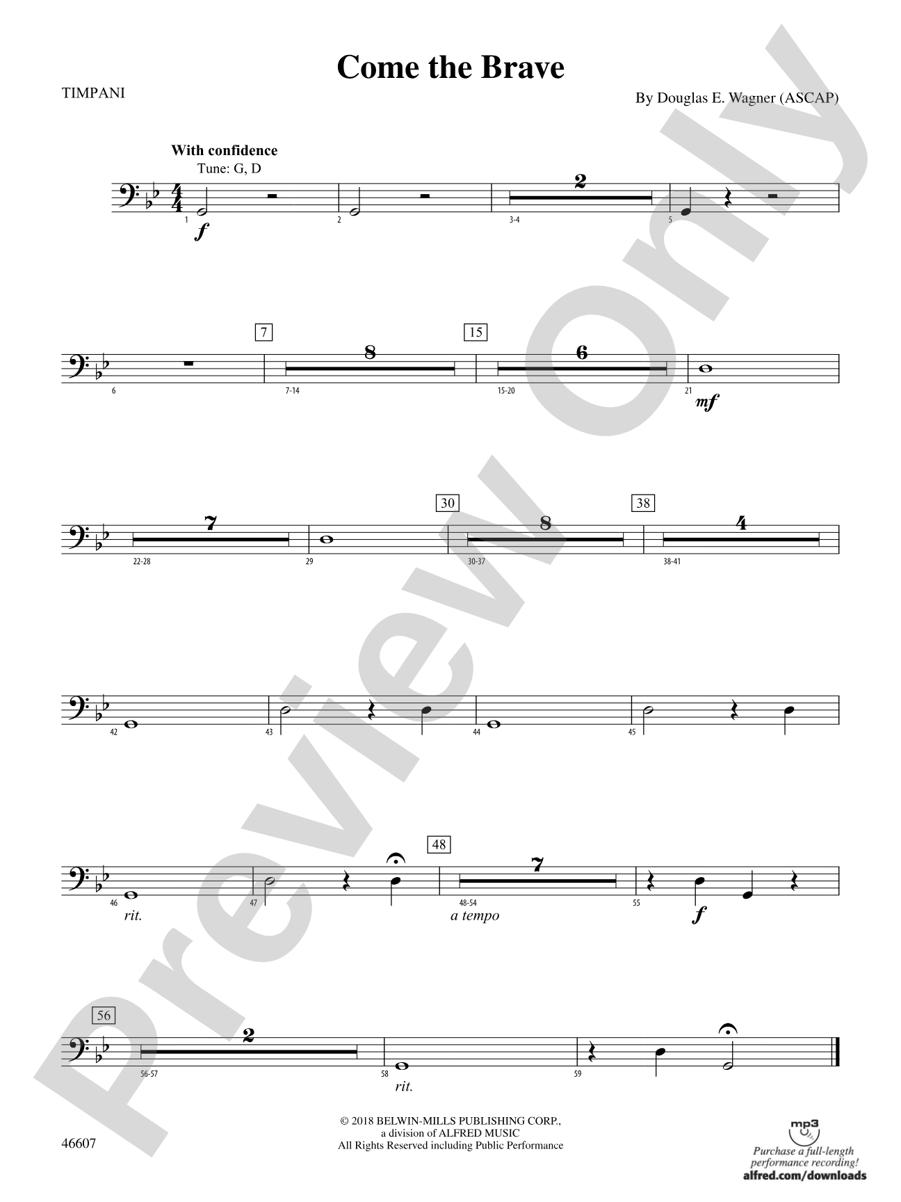 Come the Brave: Timpani
