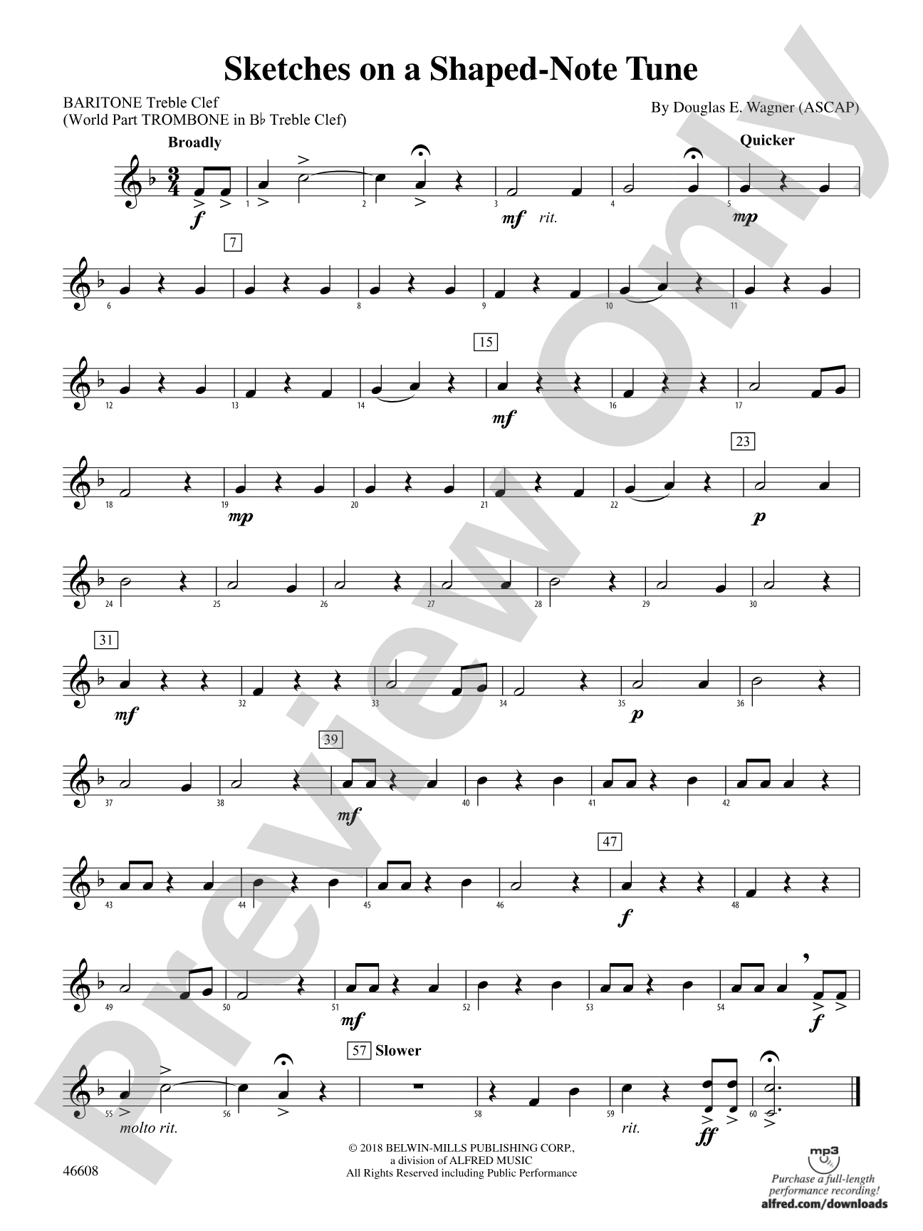 Sketches on a Shaped-Note Tune: Baritone T.C.