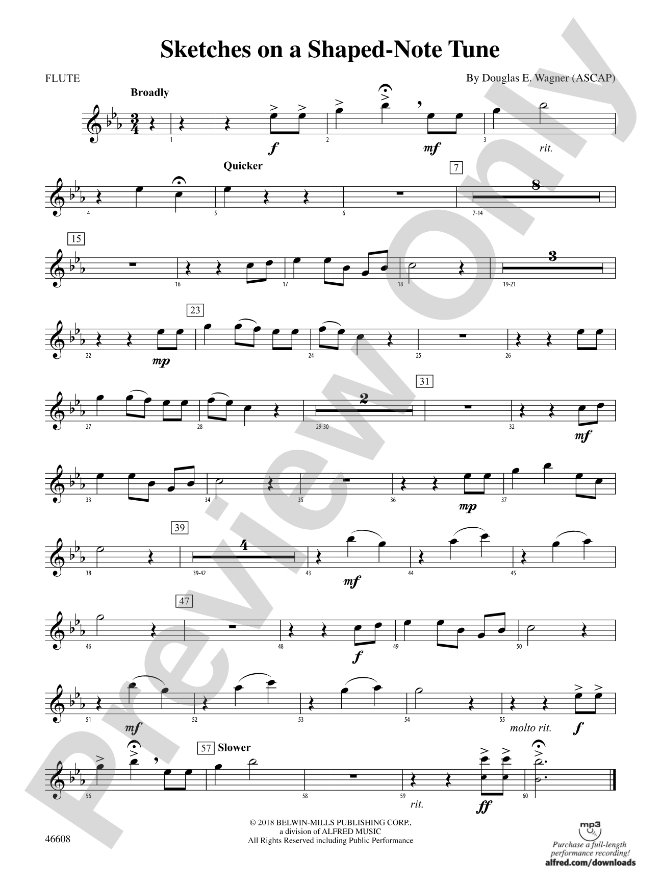 Sketches on a Shaped-Note Tune: Flute