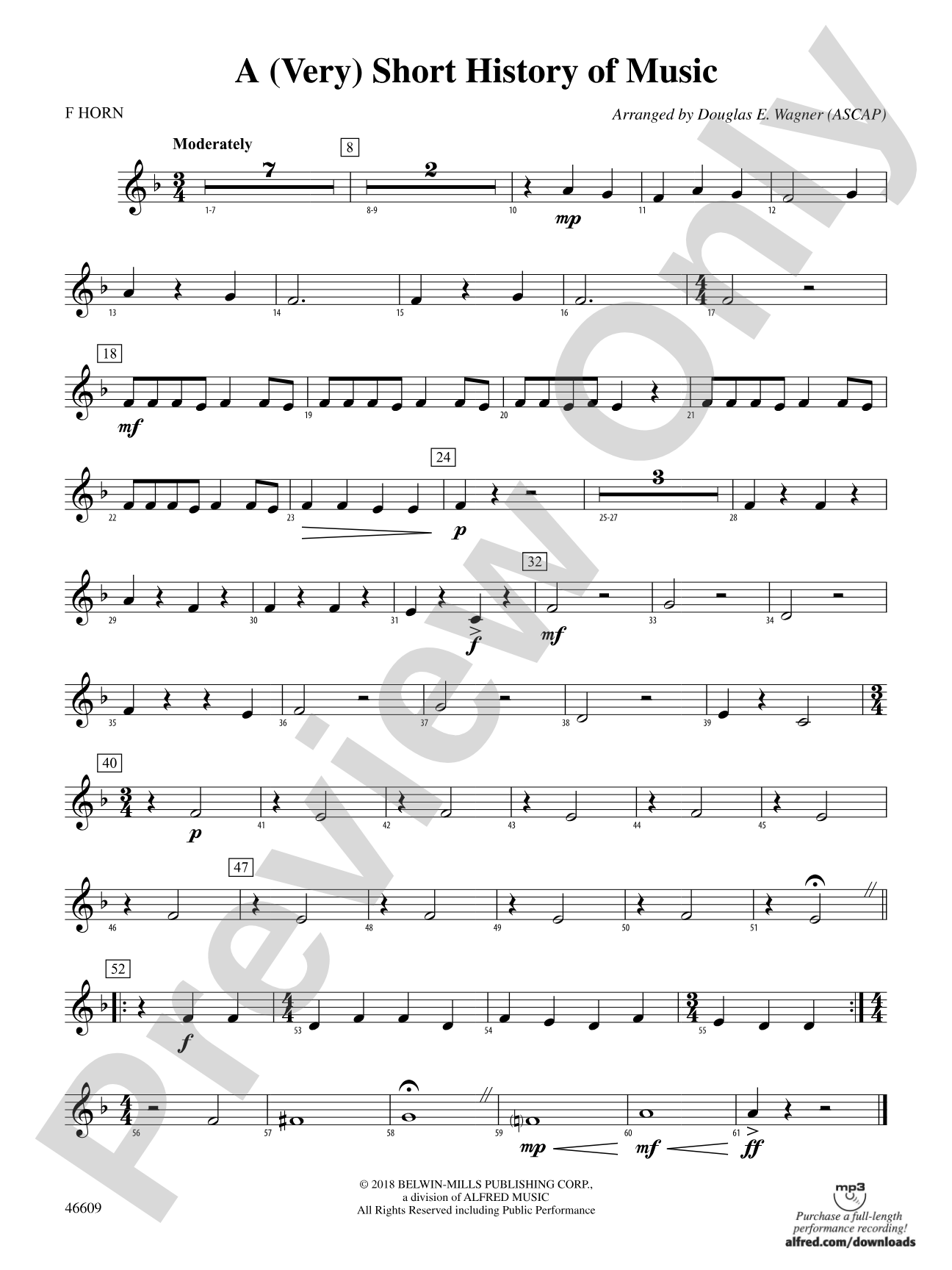 A (Very) Short History of Music: 1st F Horn