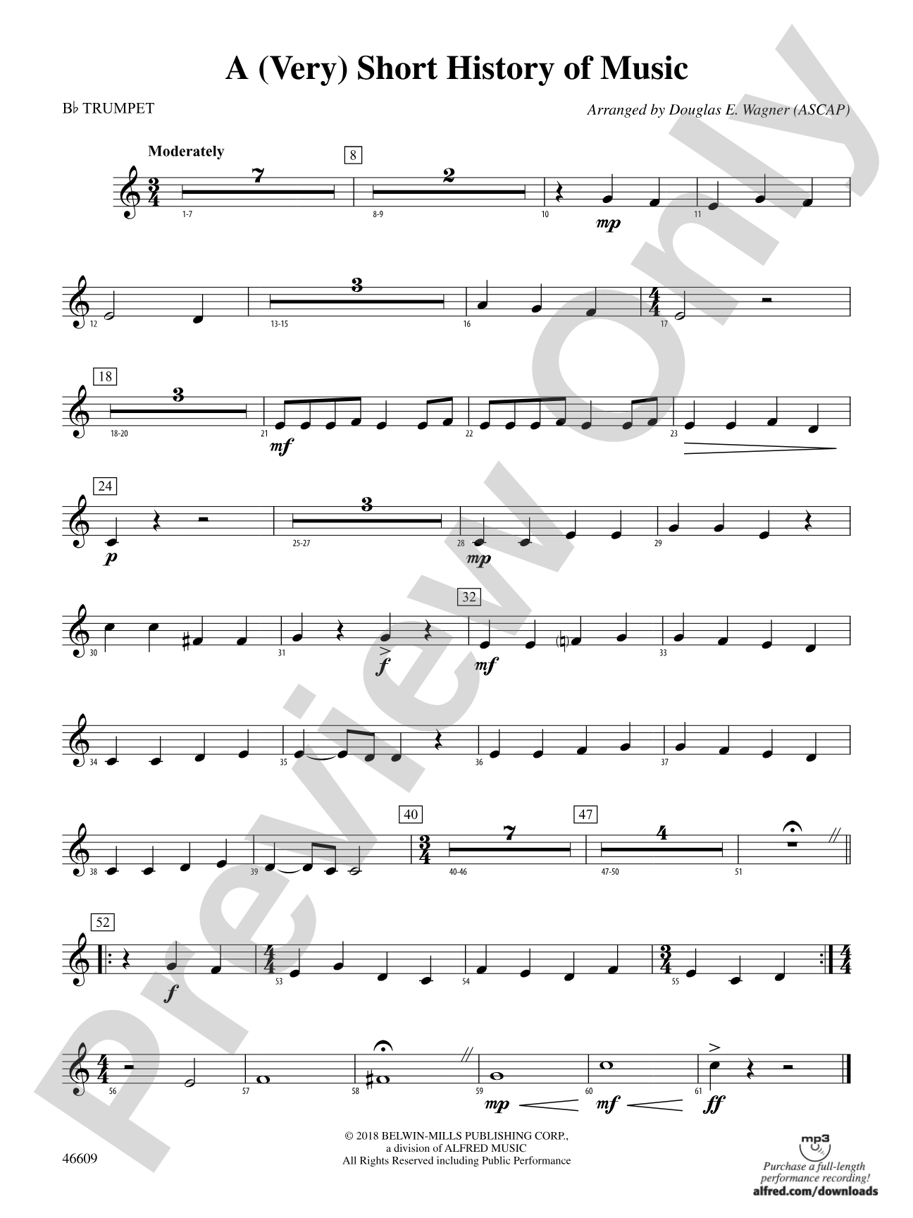 A (Very) Short History of Music: 1st B-flat Trumpet