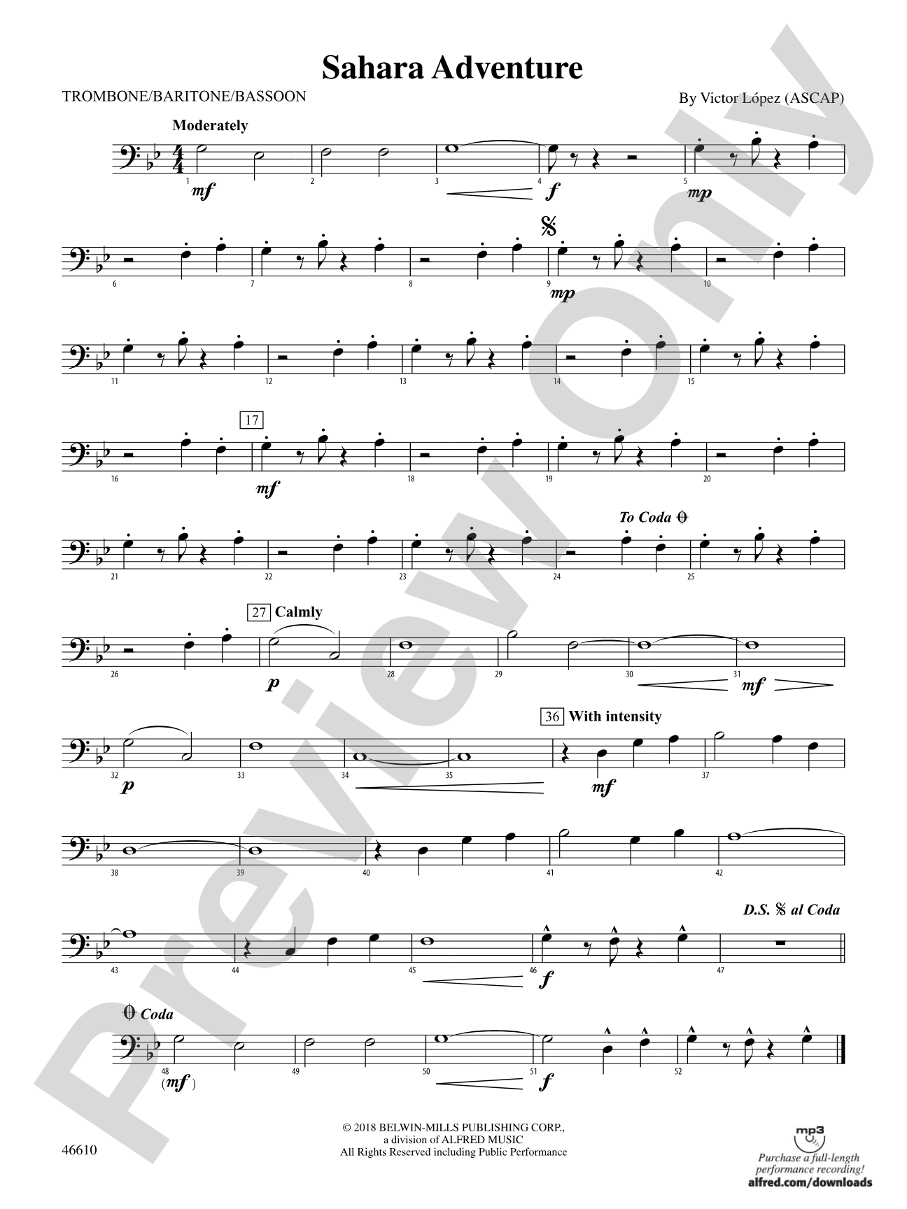 Sahara Adventure: 1st Trombone