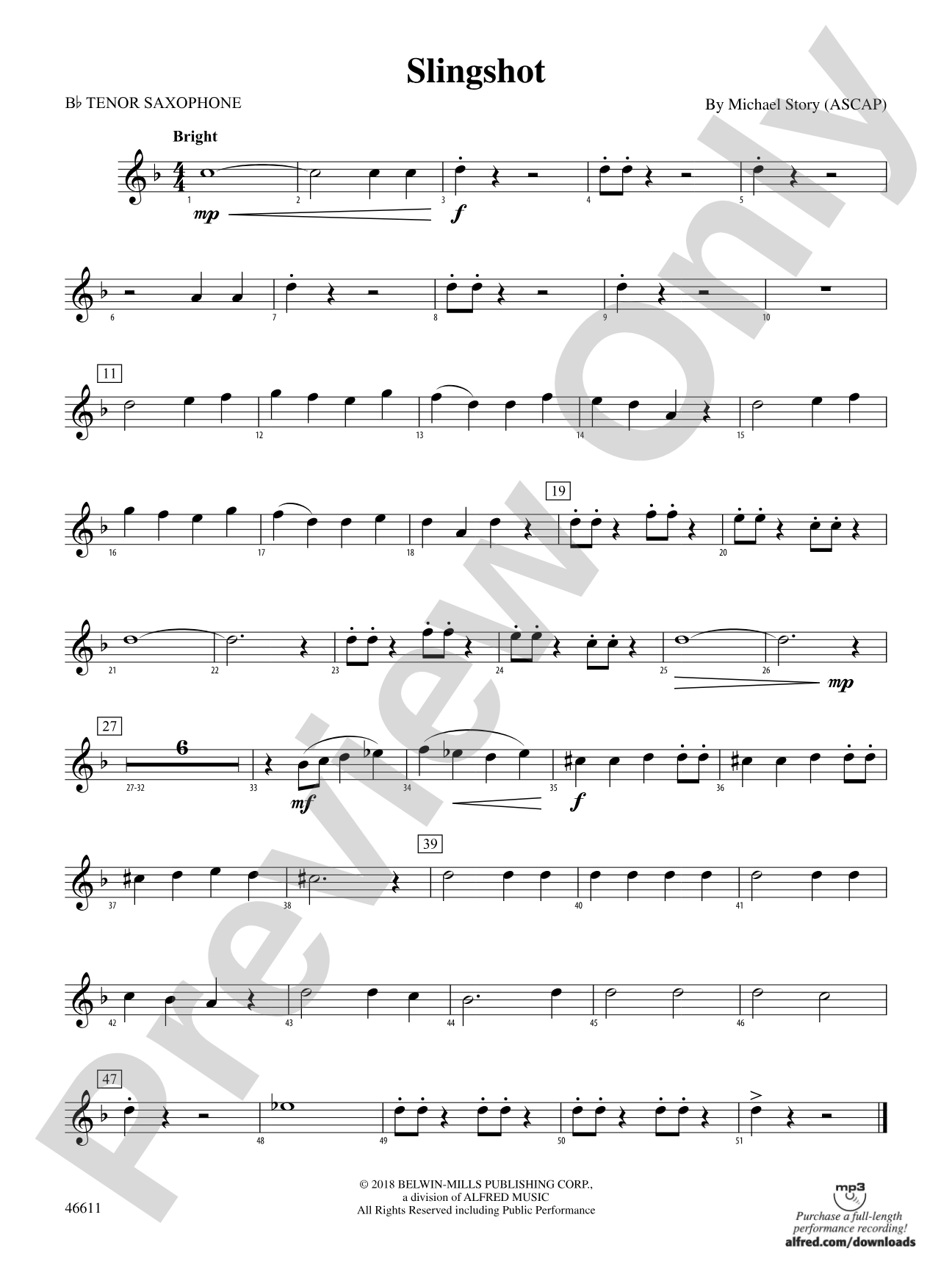 Slingshot: B-flat Tenor Saxophone