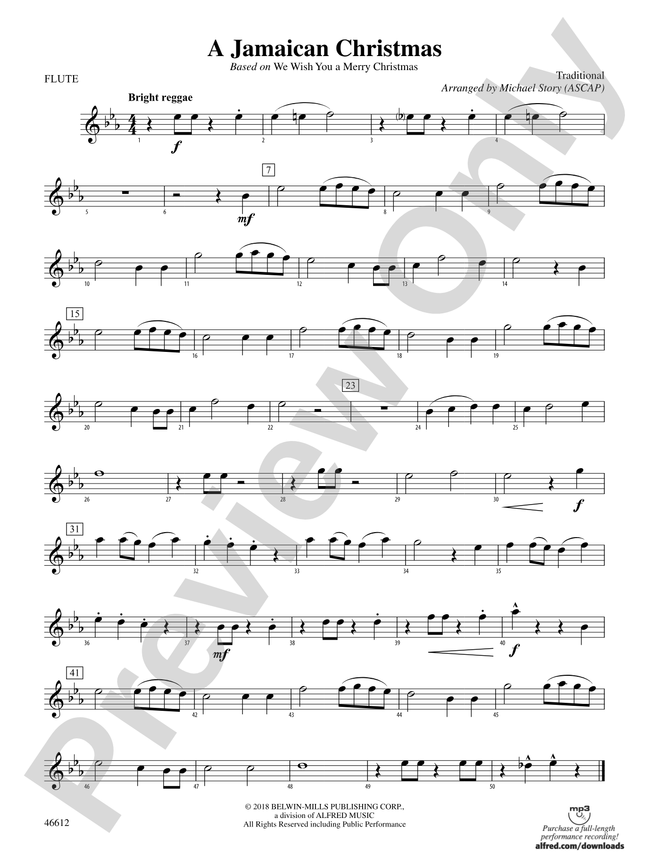 A Jamaican Christmas: Flute