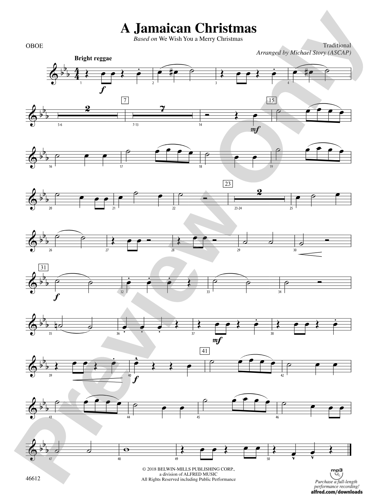 A Jamaican Christmas: Oboe