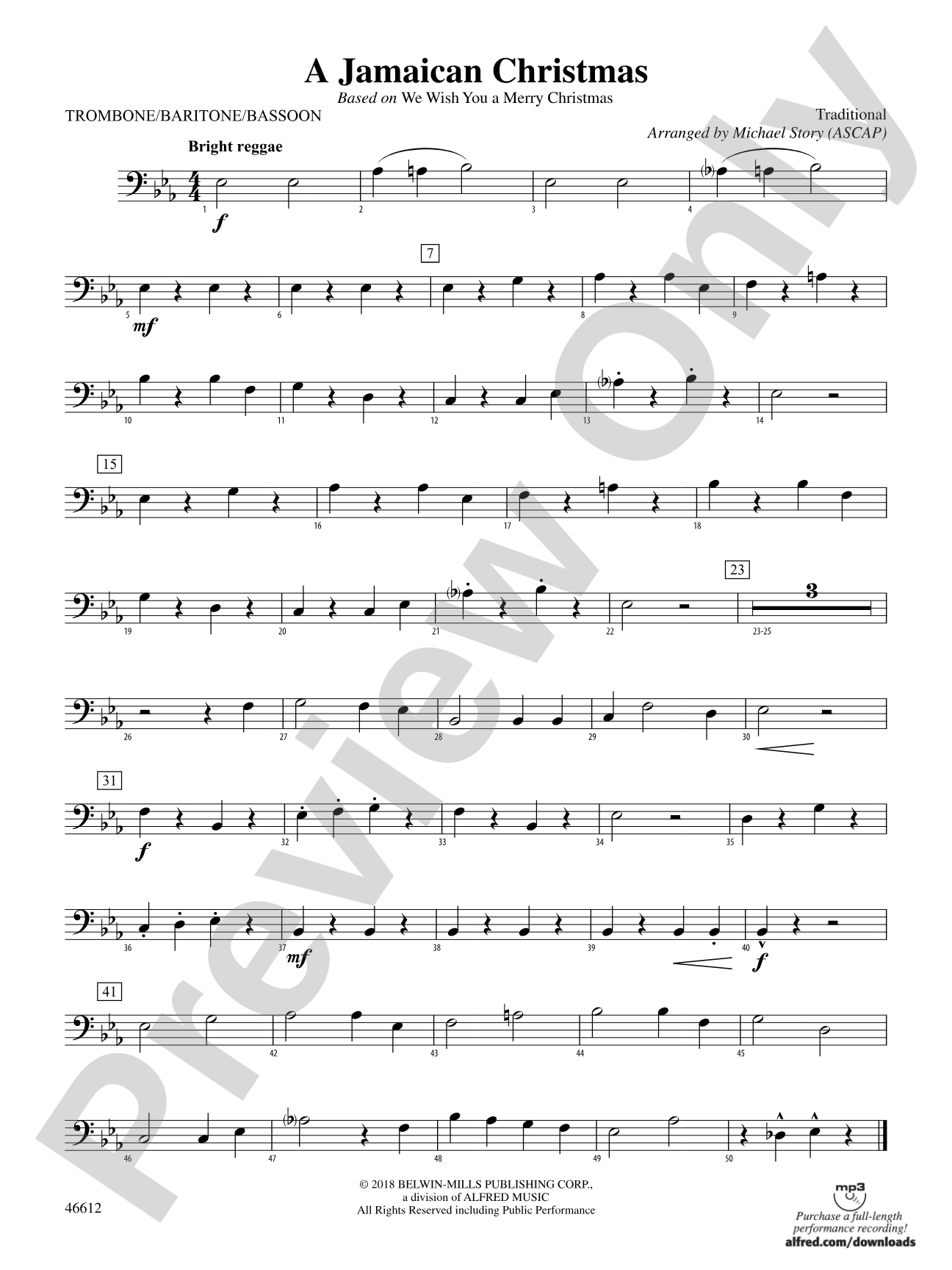 A Jamaican Christmas: 1st Trombone