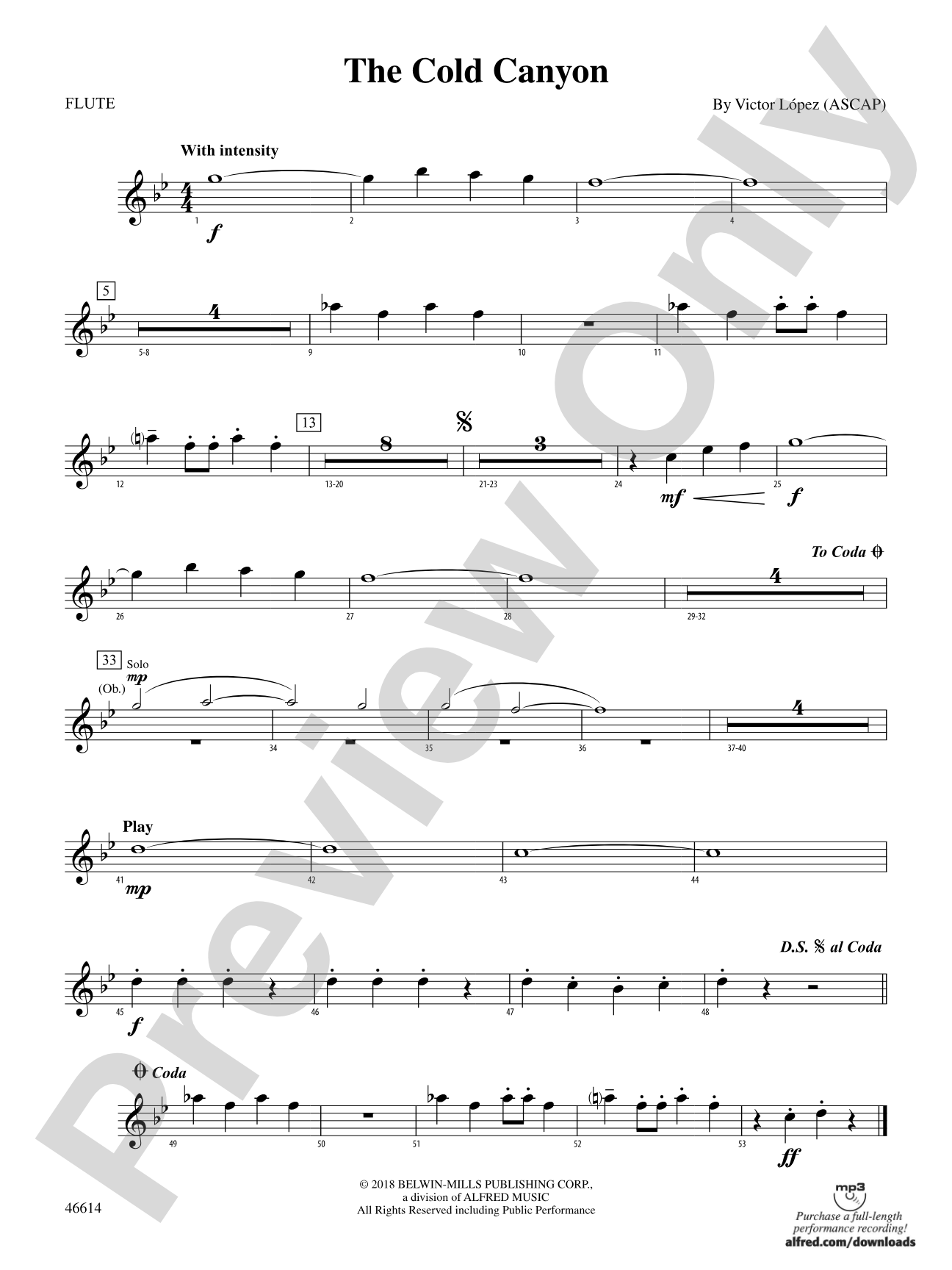 The Cold Canyon: Flute