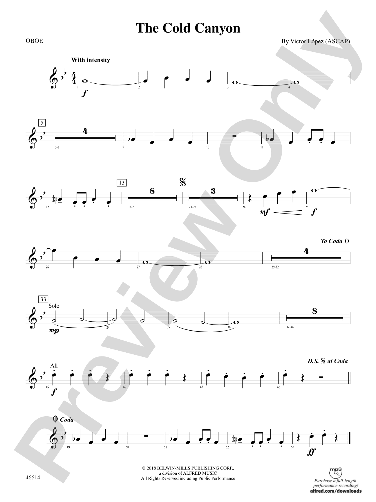 The Cold Canyon: Oboe