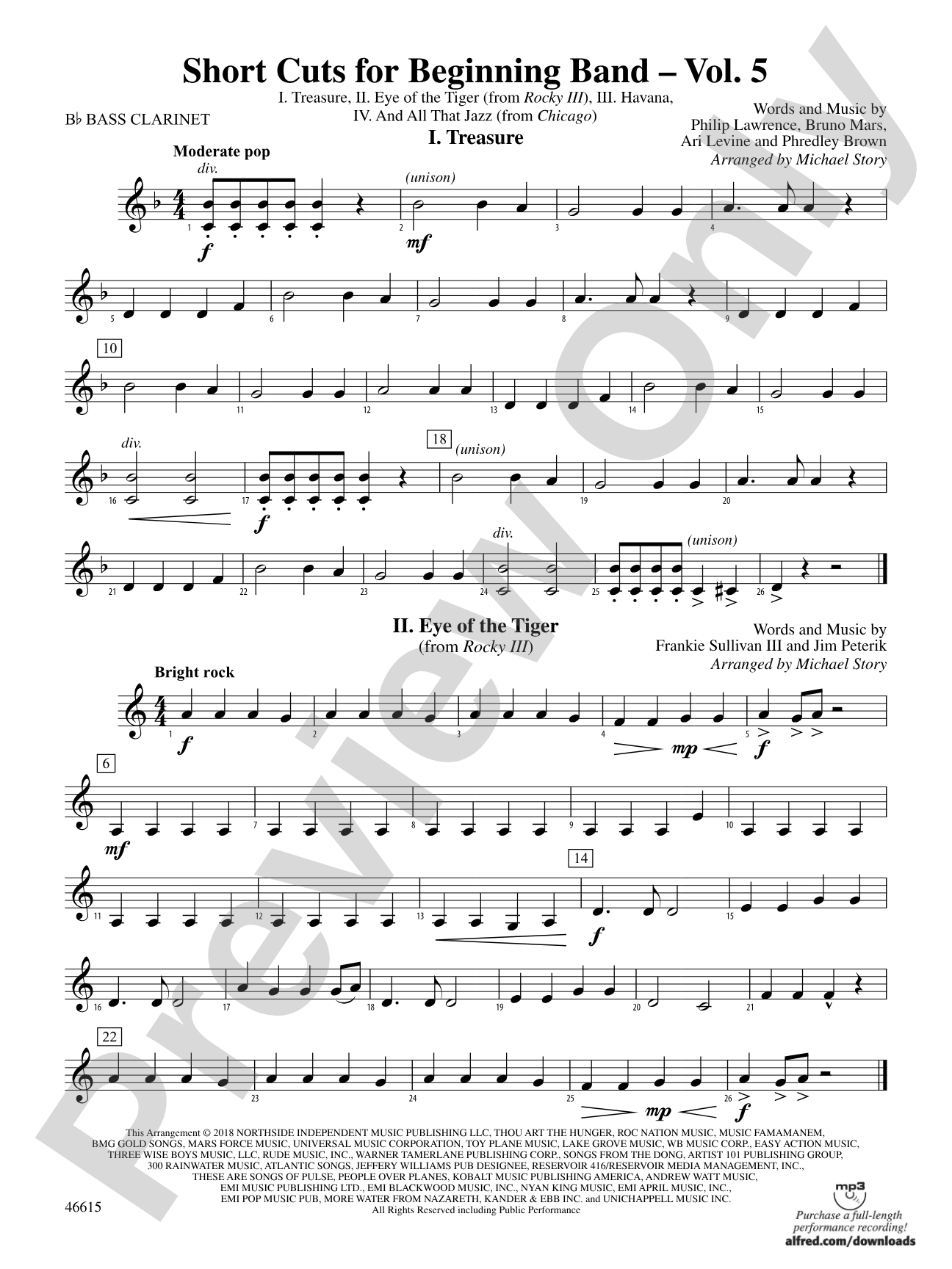 Short Cuts for Beginning Band -- Vol. 5: B-flat Bass Clarinet