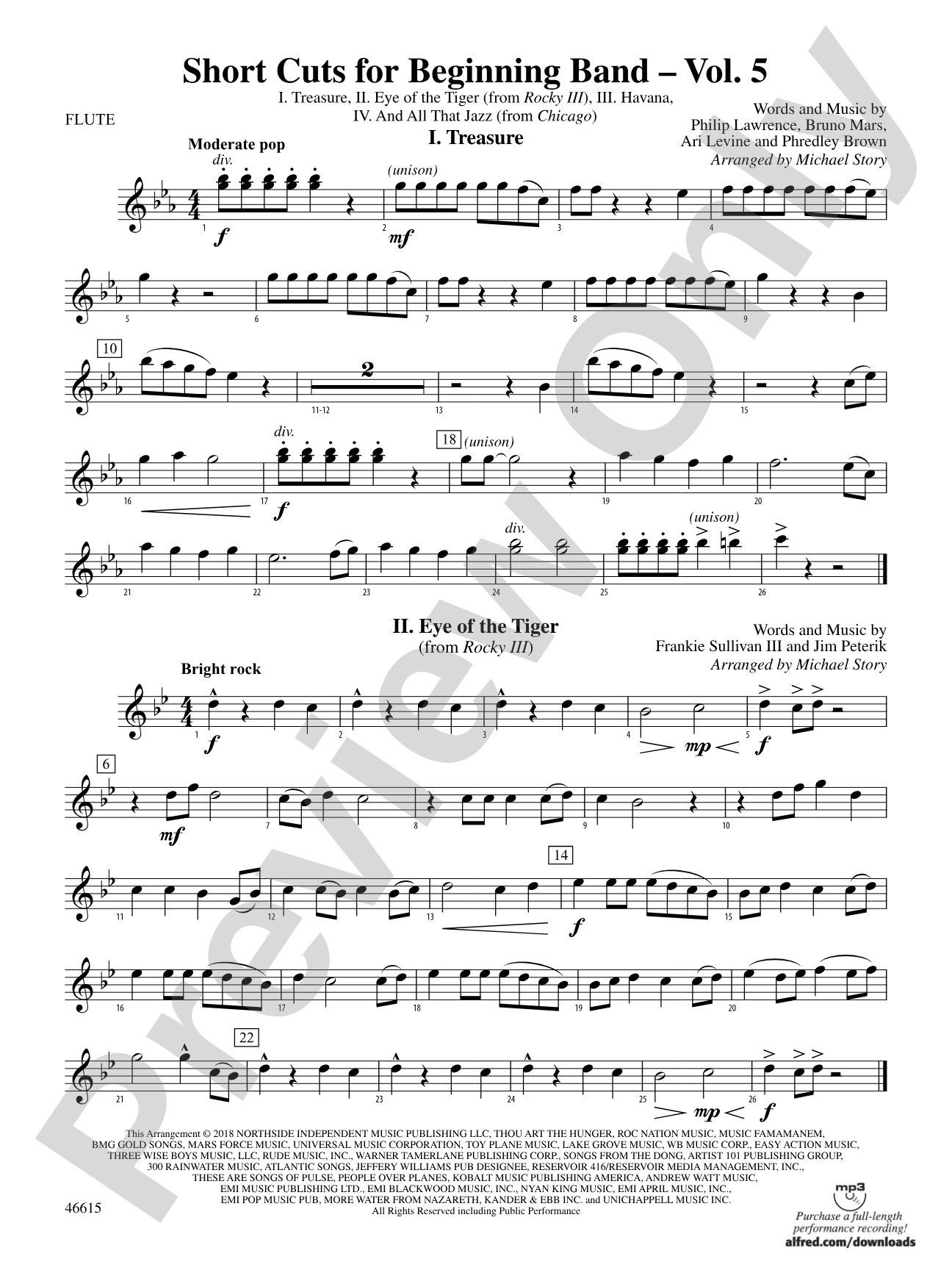 Short Cuts for Beginning Band -- Vol. 5: Flute
