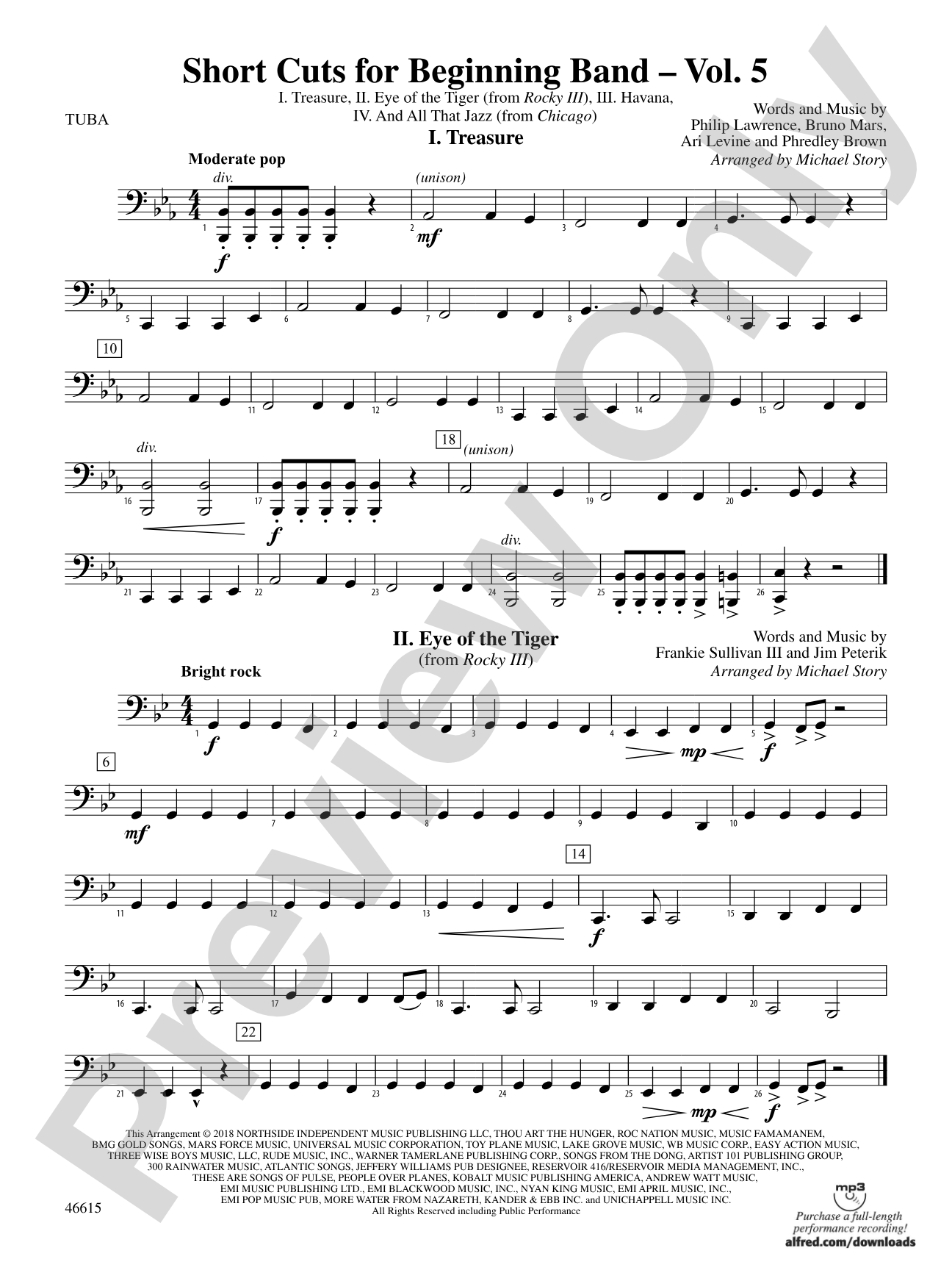Short Cuts for Beginning Band -- Vol. 5: Tuba
