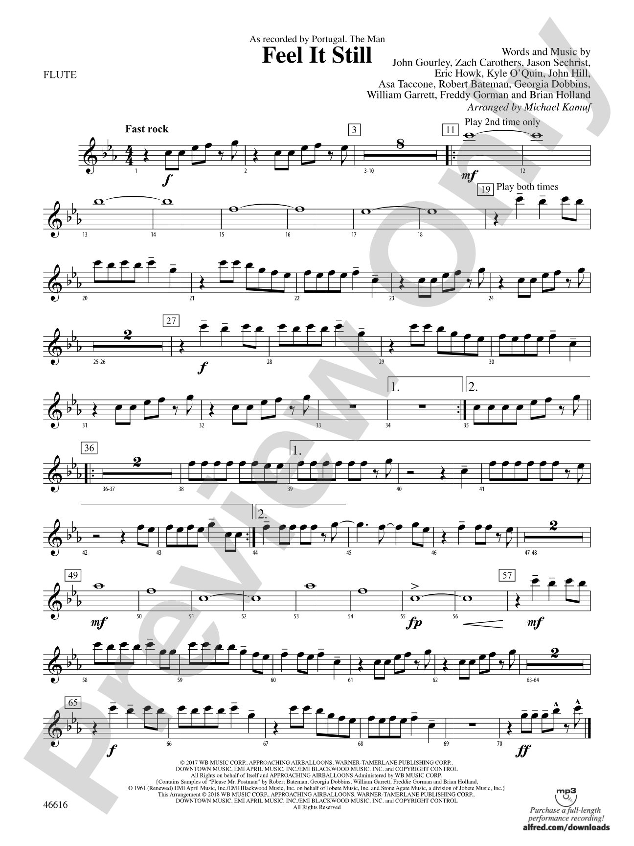Feel It Still: Flute