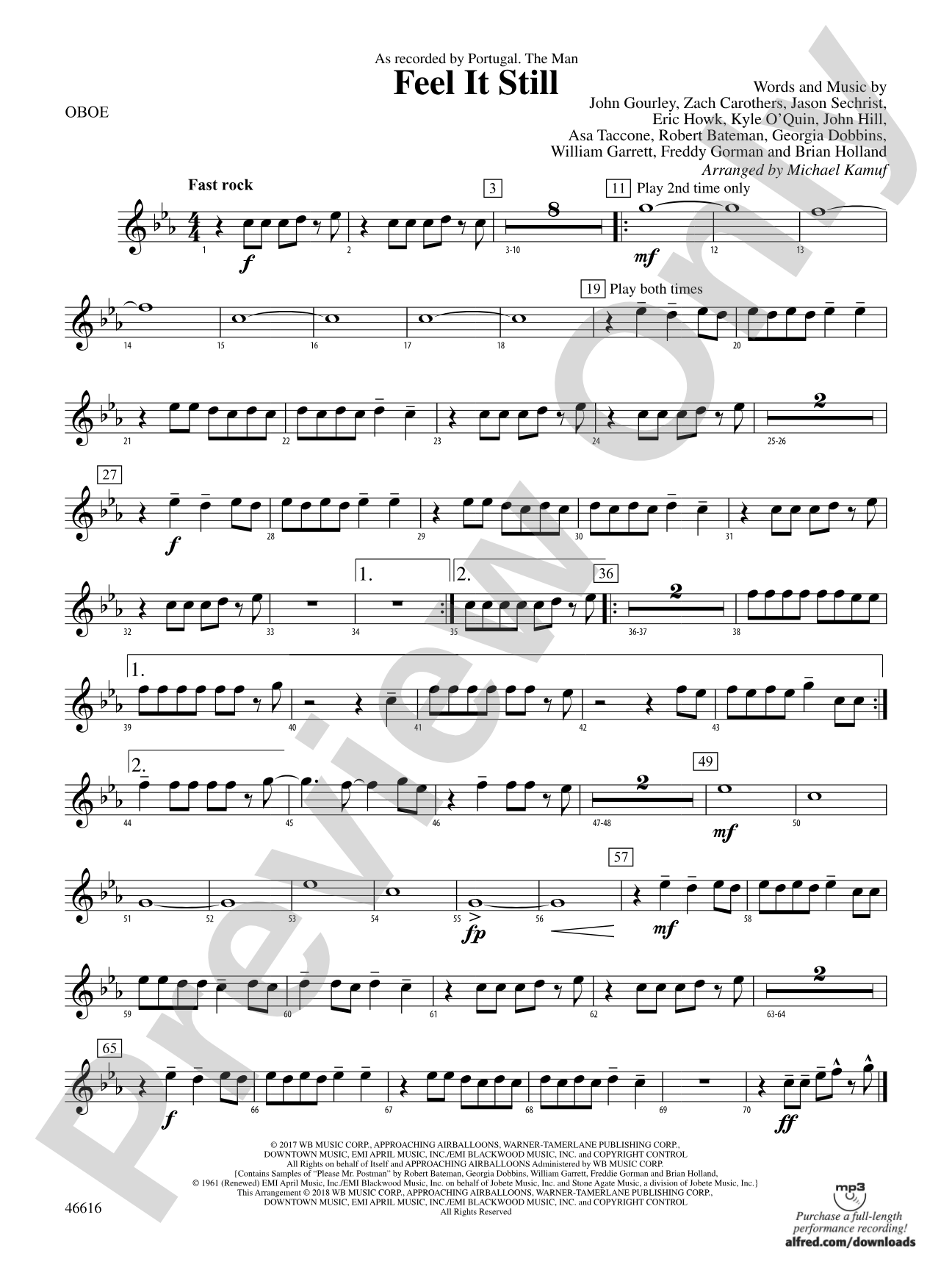 Feel It Still: Oboe