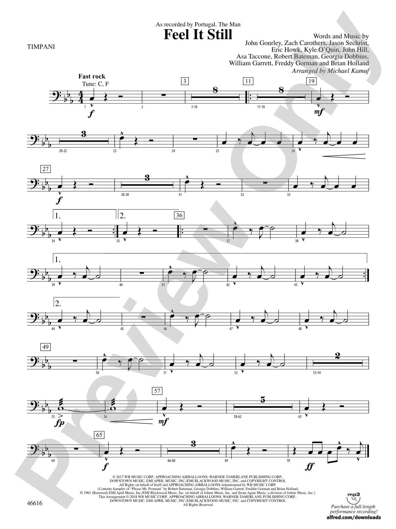 Feel It Still: Timpani