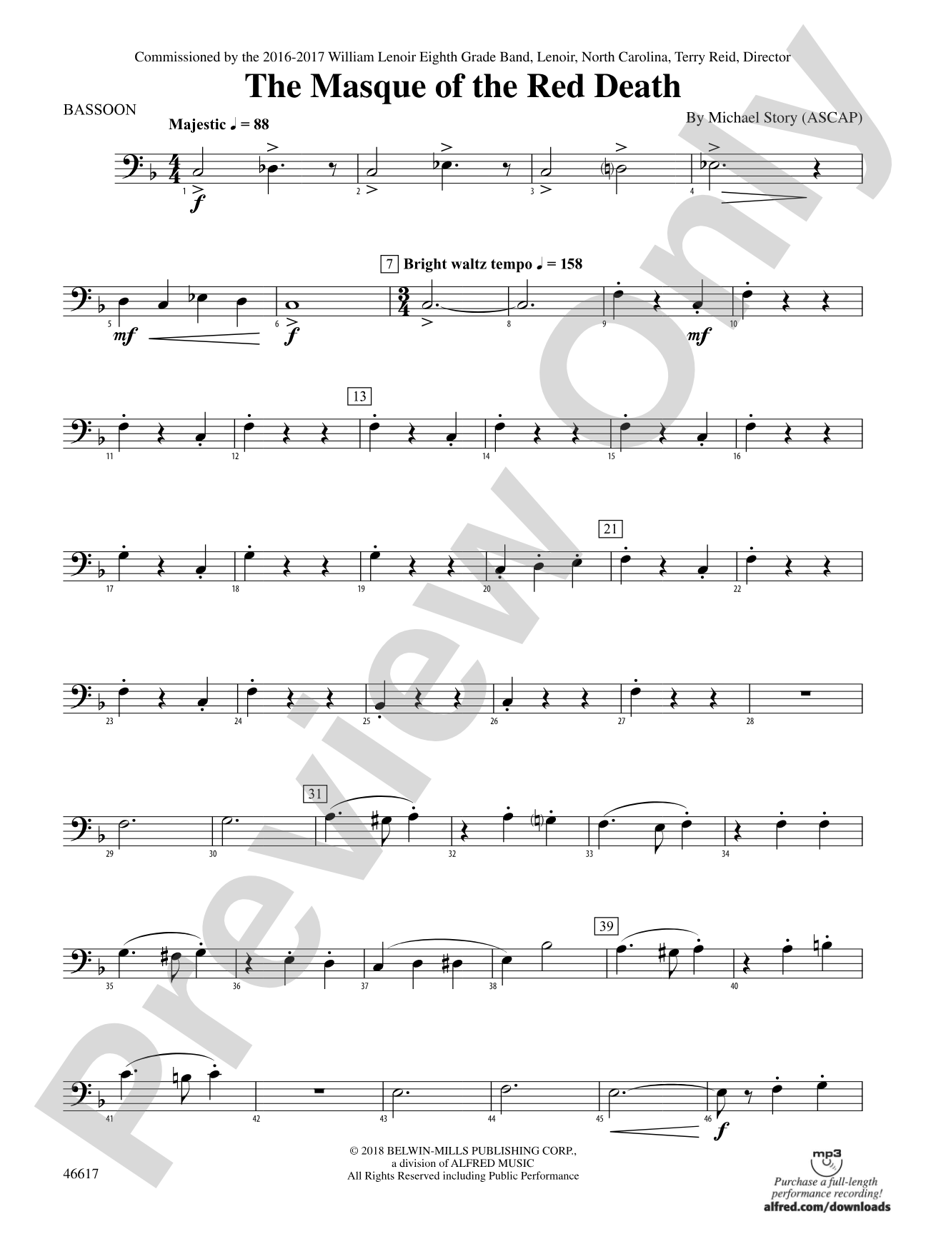 The Masque of the Red Death: Bassoon