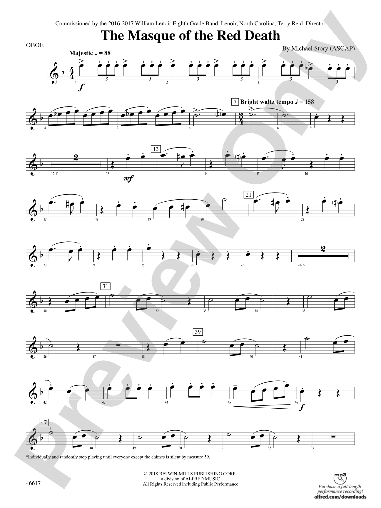 The Masque of the Red Death: Oboe