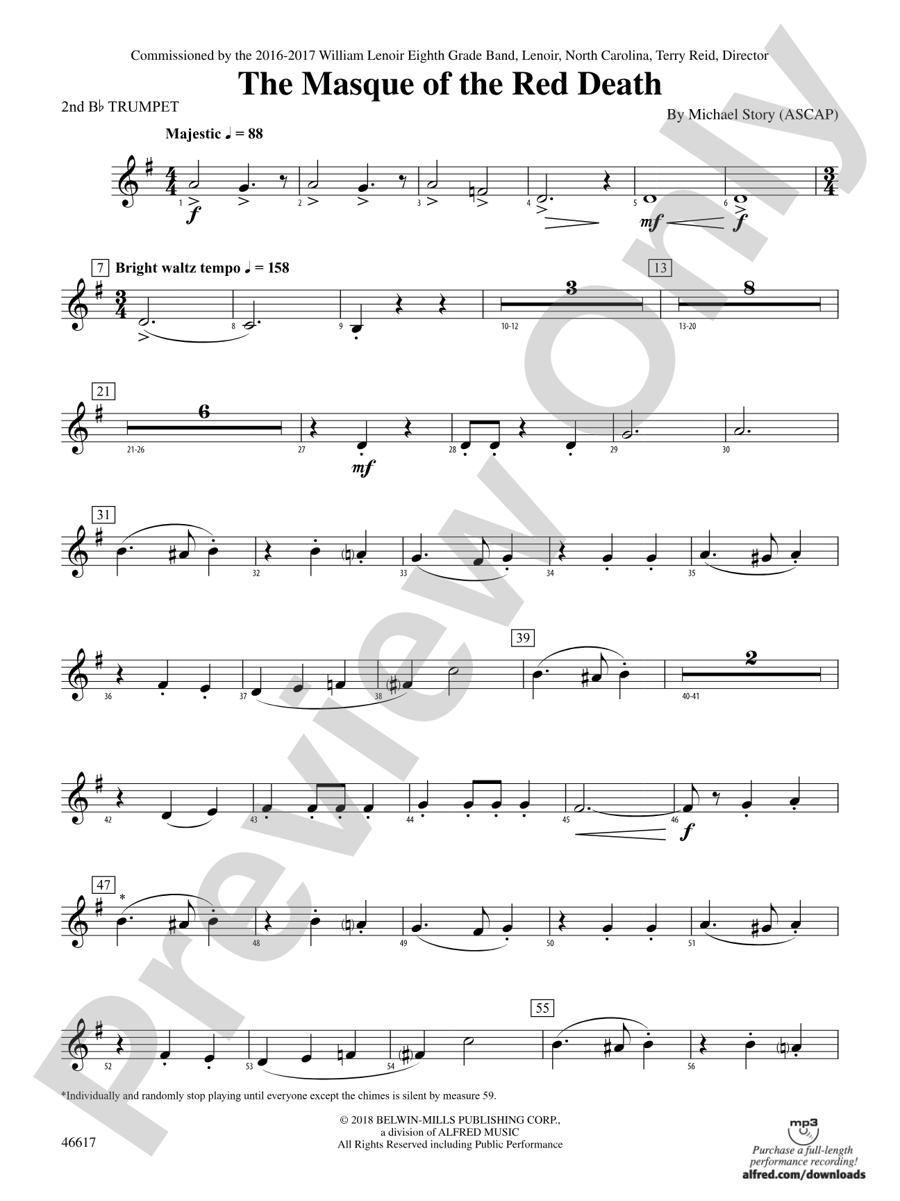 The Masque of the Red Death: 2nd B-flat Trumpet