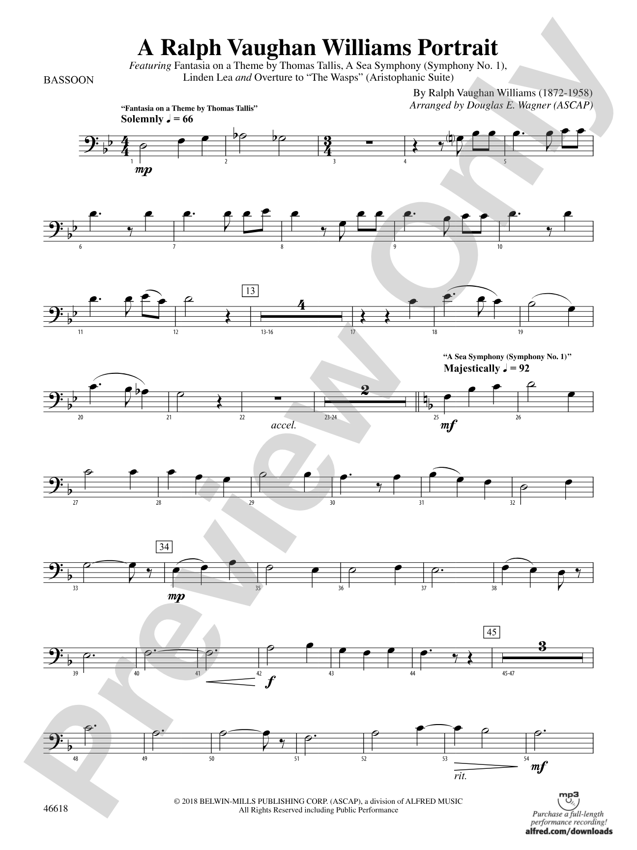 A Ralph Vaughan Williams Portrait: Bassoon