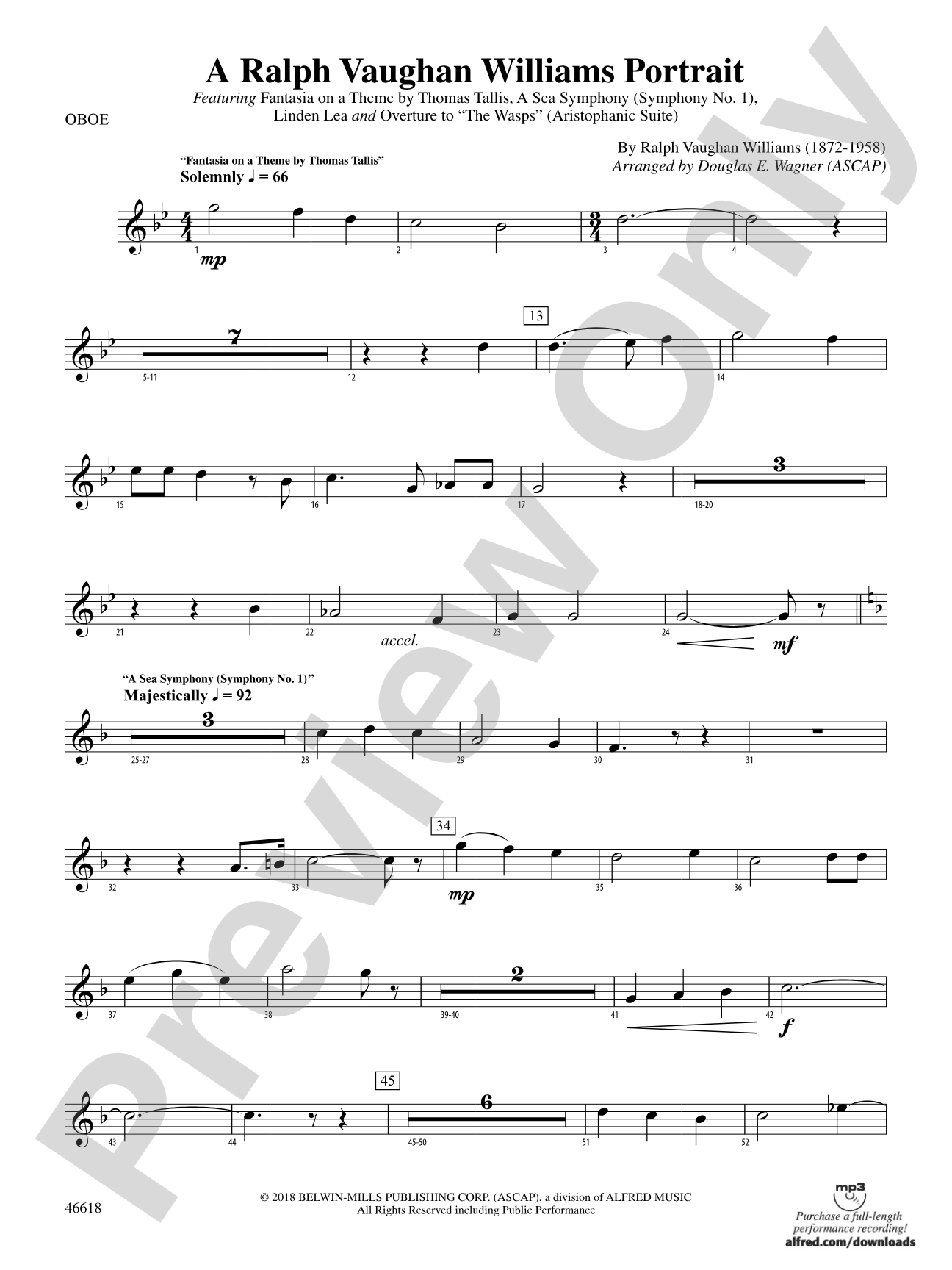 A Ralph Vaughan Williams Portrait: Oboe